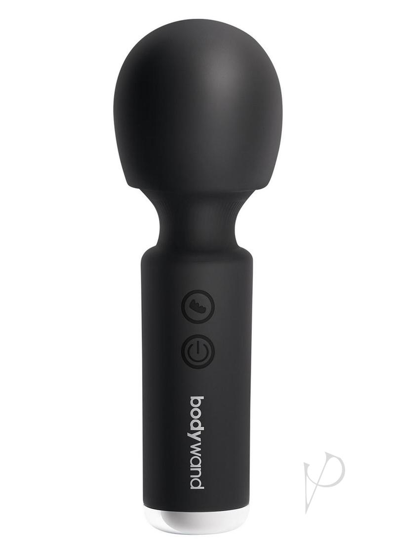 Bodywand Power Wand Rechargeable Silicone Personal Massager - 4.5 Inch Black - Perfect for Muscle Relaxation & Stress Relief at Home or Travel