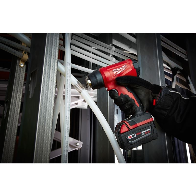 M18 18V Cordless Compact Heat Gun Kit with Lithium-Ion Battery - Perfect for DIY Projects, Home Repairs, and Crafting