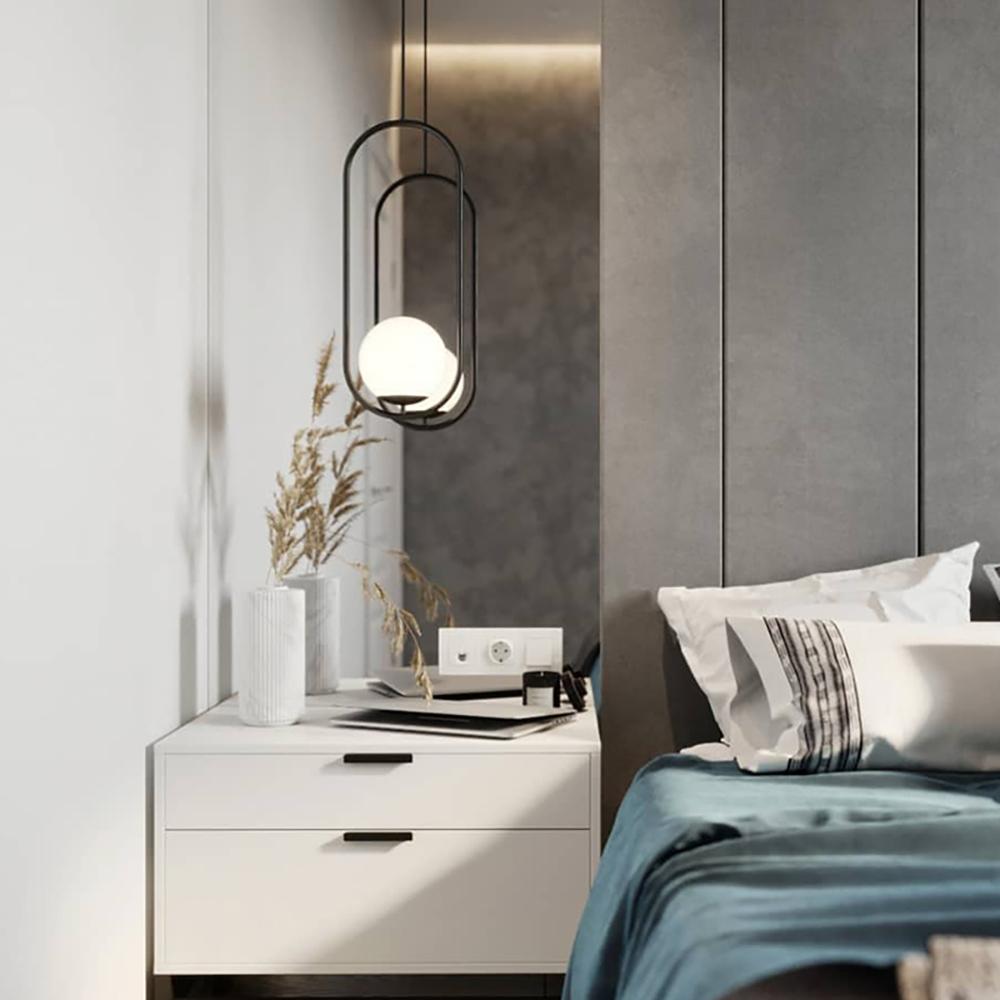 Mila Pendant Lamp - Modern Scandinavian Hanging Light Fixture for Dining Room, Kitchen Island & Bedroom Decor