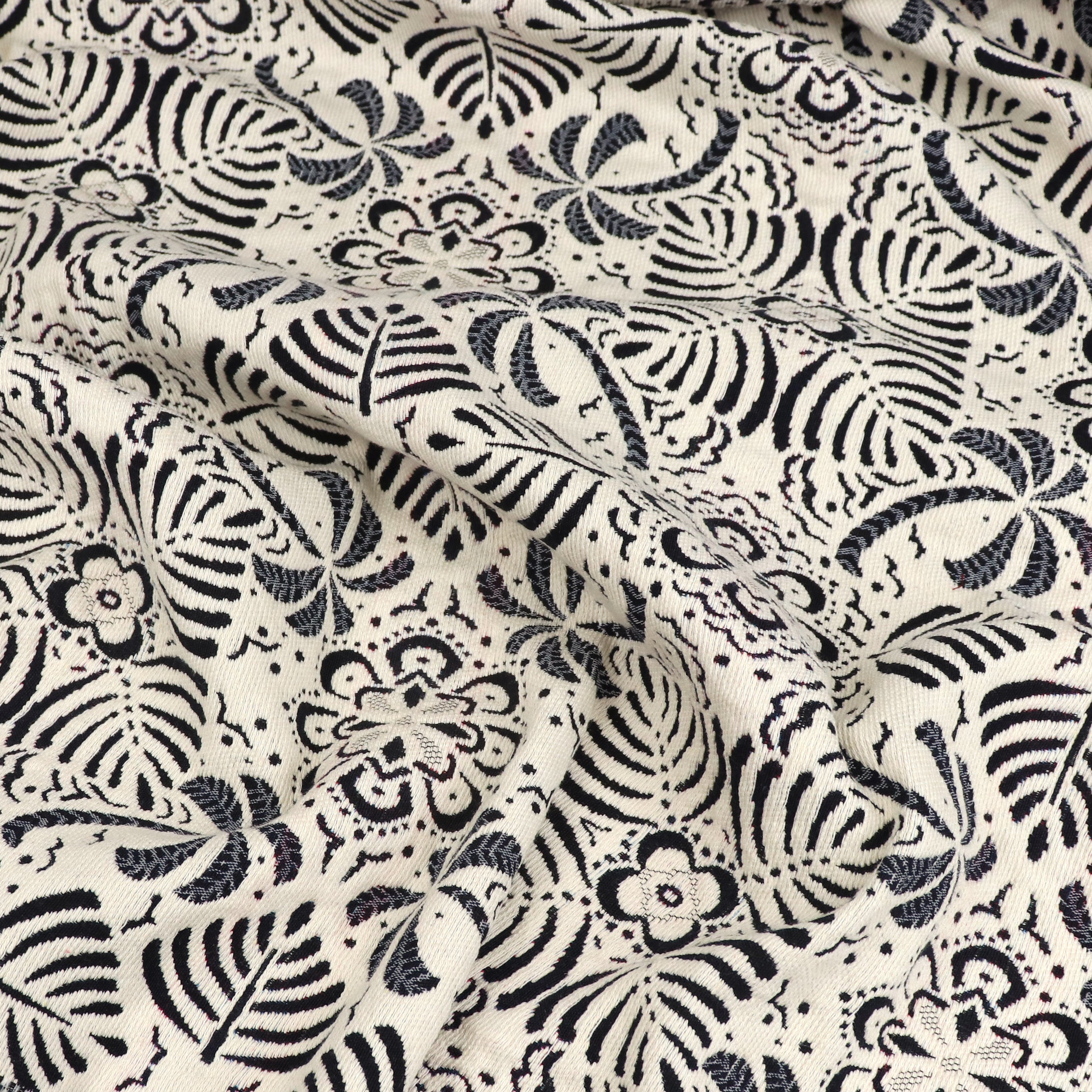 Eco-Friendly Jacquard Fabric with Recycled Fibers - Tropical Twilight Design | Sew Me Sunshine Exclusive | Perfect for Upholstery, Curtains & DIY Fashion Projects