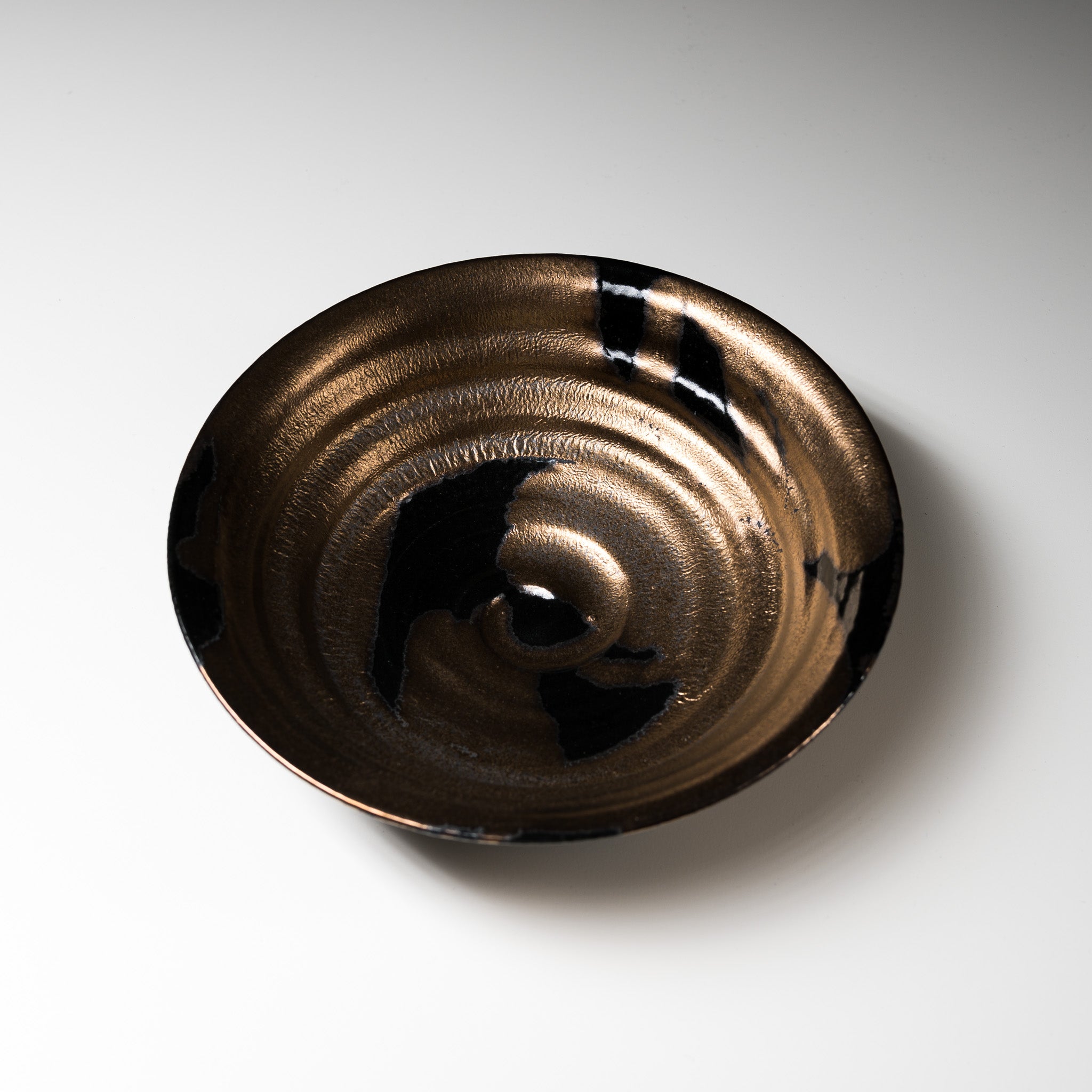 NINSHU 21cm Deep Plate - Zen Style Ceramic Bowl for Asian Cuisine, Soup, Salad & Rice | Perfect for Home Dining, Restaurants & Japanese Tea Ceremonies