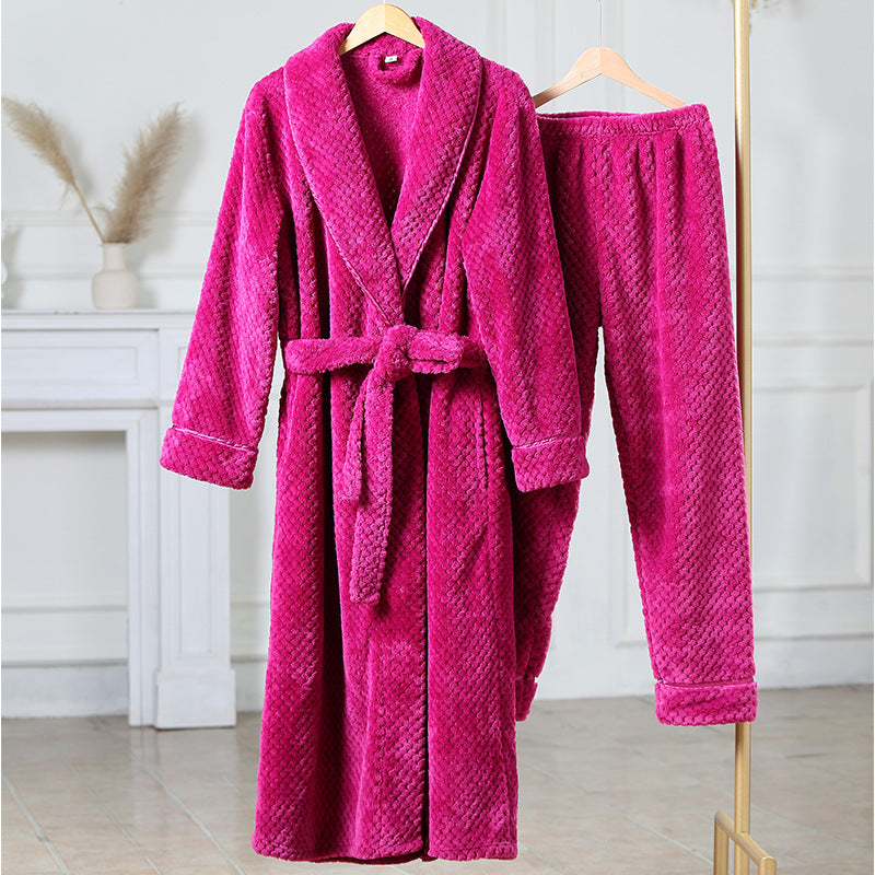 Cozy Women's Thermal Pajama Set - Winter Warm Sleepwear for Cold Nights - Perfect for Lounging, Sleeping & Staying Warm at Home