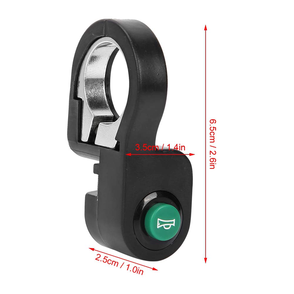 Tgoon 22.5mm Electric Horn Switch Button - ABS Plastic Motorcycle Handlebar Control for Electric Bikes & Scooters - Perfect for Urban Commuting and Road Safety