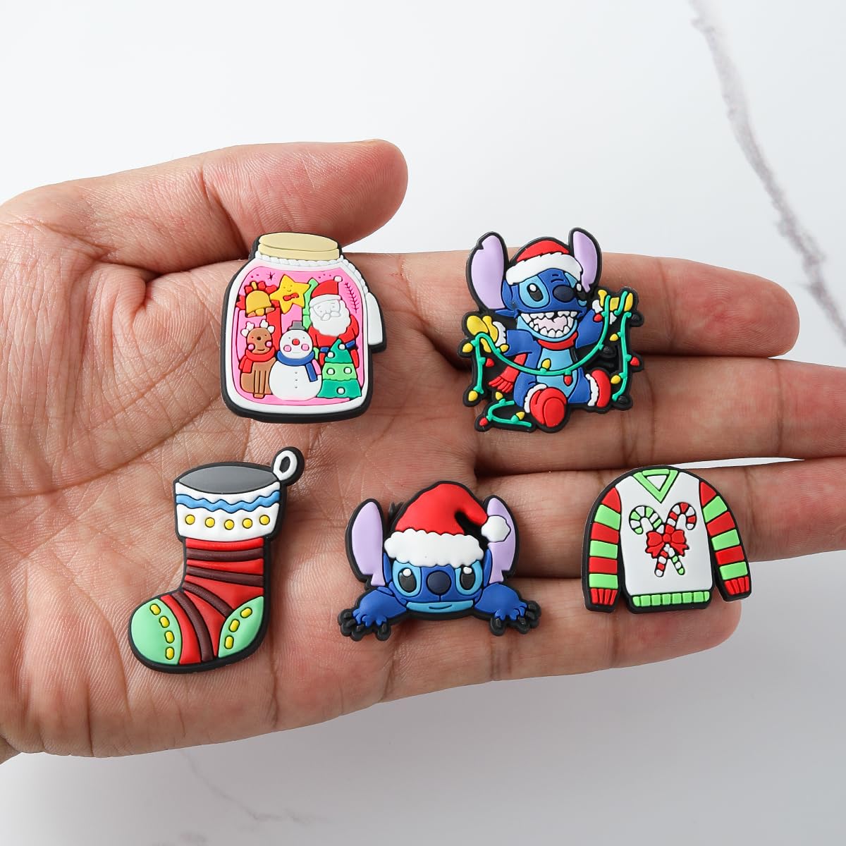 30-60Pcs Christmas Shoe Charms Set - Santa Claus, Deer, Snowman & Christmas Tree Decorations for Shoes | Fun Holiday Accessories for Teens, Boys, Girls, Men & Women | Perfect for Christmas Parties, Gifts & DIY Shoe Customization