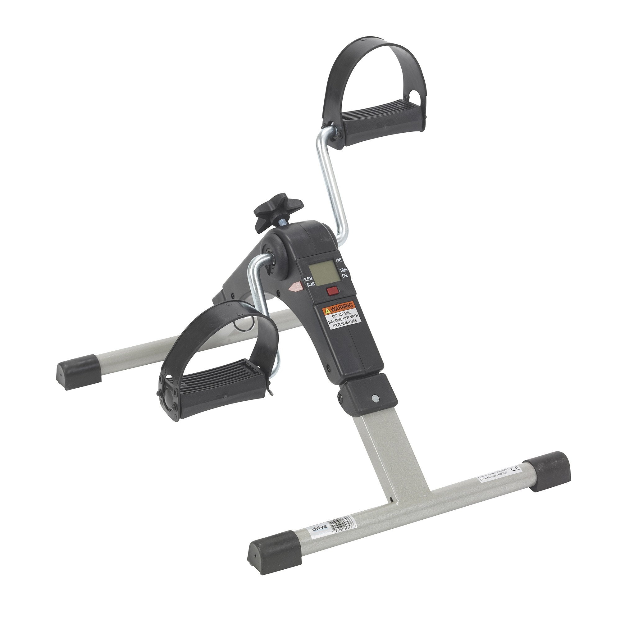 Portable Folding Exercise Bike with LCD Display - Under Desk Mini Pedal Exerciser for Home & Office Workout, Cardio Training, Physical Therapy
