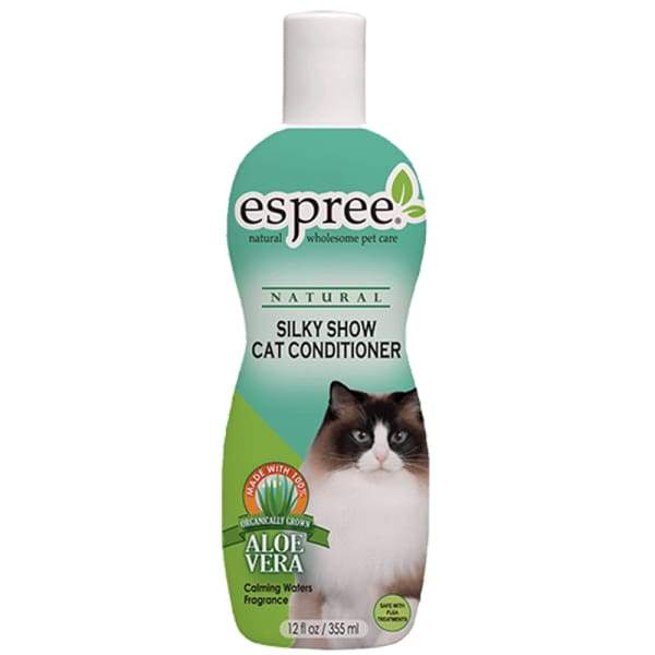 Espree Silky Show Cat Conditioner 12oz - Premium Detangling & Shine Formula for Long & Short Hair Cats - Perfect for Show Prep & Daily Grooming