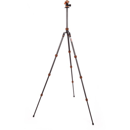 3 Legged Thing Punks Billy 2.0 Carbon Fiber Tripod with AirHed Neo 2.0 Ball Head (Black) - Professional Camera Tripod for Photography, Videography & Travel - Perfect for Outdoor Shoots, Studio Work & Vlogging
