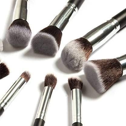 Professional 10-Piece Makeup Brush Set by M.S TRADERS - Foundation, Blending, Blush, Eyeliner & Powder Brushes for Flawless Makeup Application | Perfect for Daily Beauty Routine & Professional Makeup Artists