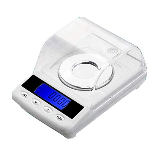 Precision Digital Pocket Jewelry Scale 50g x 0.001g - Portable Mini Electronic Gram Scale with Backlight LCD Display, Tare & PCS Function - Perfect for Jewelry Making, Cooking, Postal Weighing & Lab Measurements