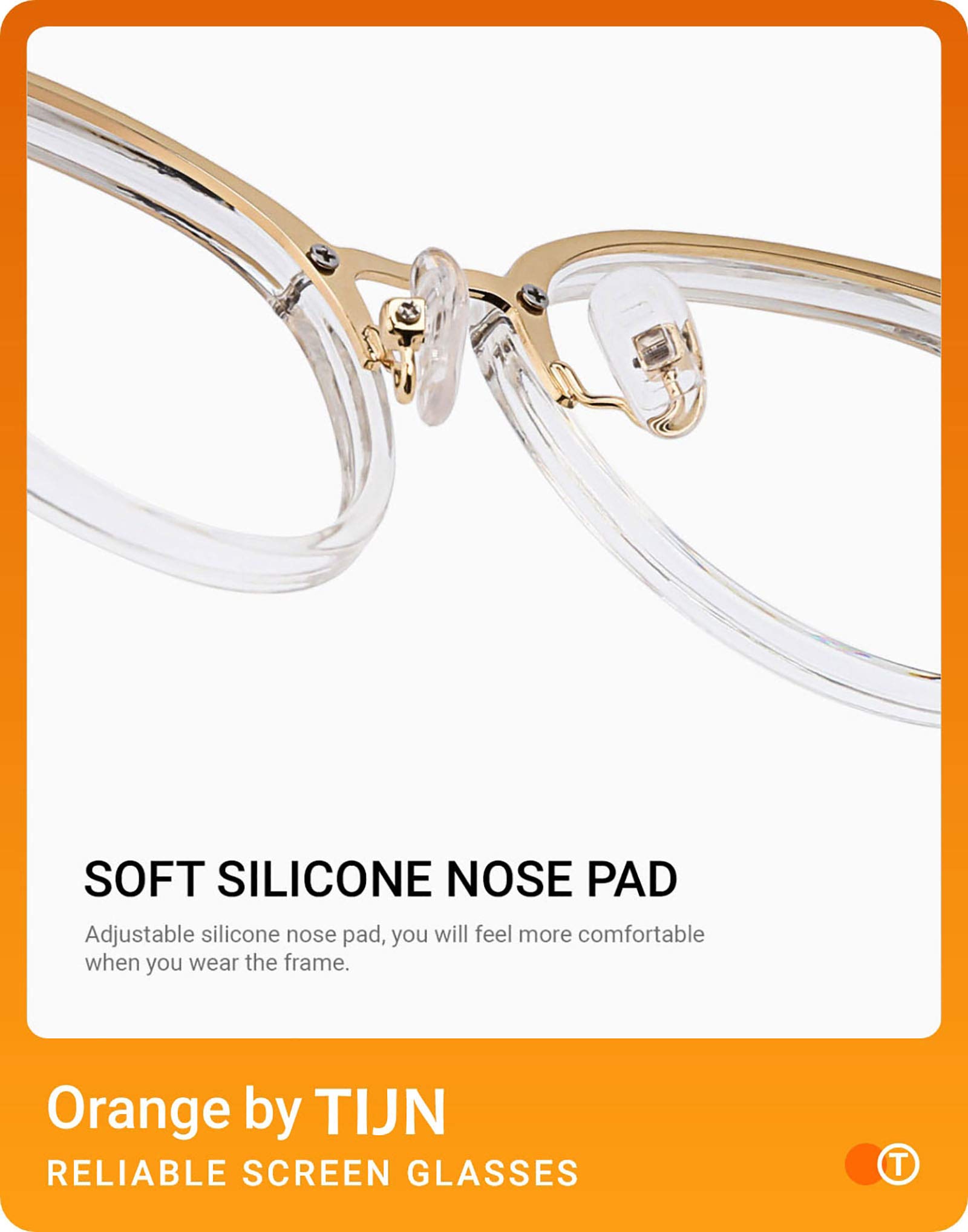 TIJN Blue Light Blocking Glasses for Women & Men - Anti Eyestrain, UV Protection, Computer Gaming & Phone Glasses - Perfect for Office Work, Online Classes & Nighttime Screen Use