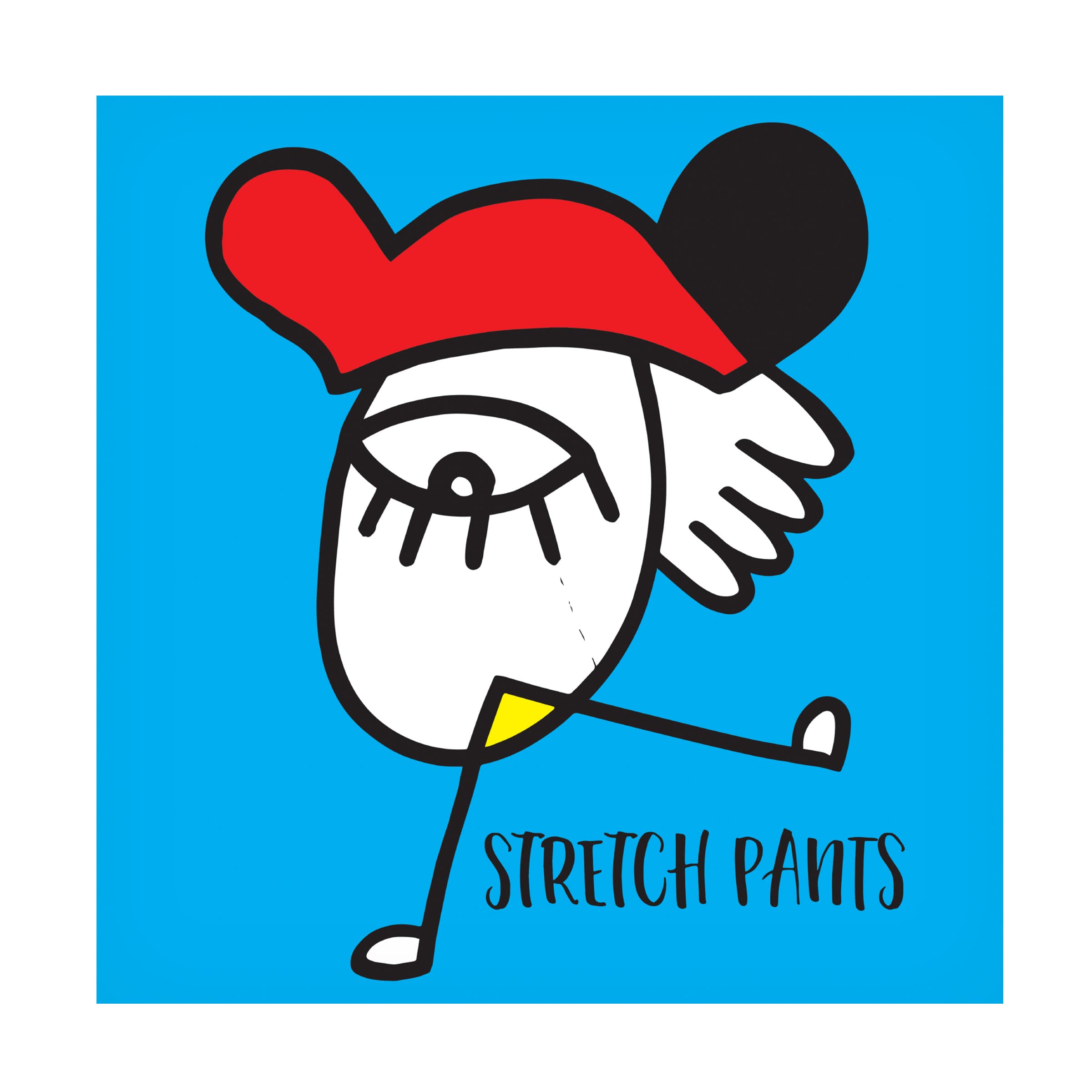 Trademark Fine Art 'Stretch Pants' Canvas Art Print by Oodlies - Modern Home Decor for Living Room, Bedroom & Office