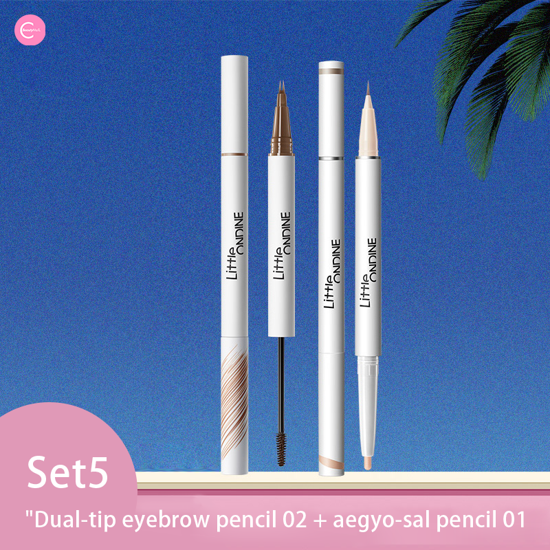 Little Ondine WildBrow Dual End Precision Defining Brow Pen - Waterproof Eyebrow Pencil for Natural Looking Brows - Perfect for Everyday Makeup and Professional Use