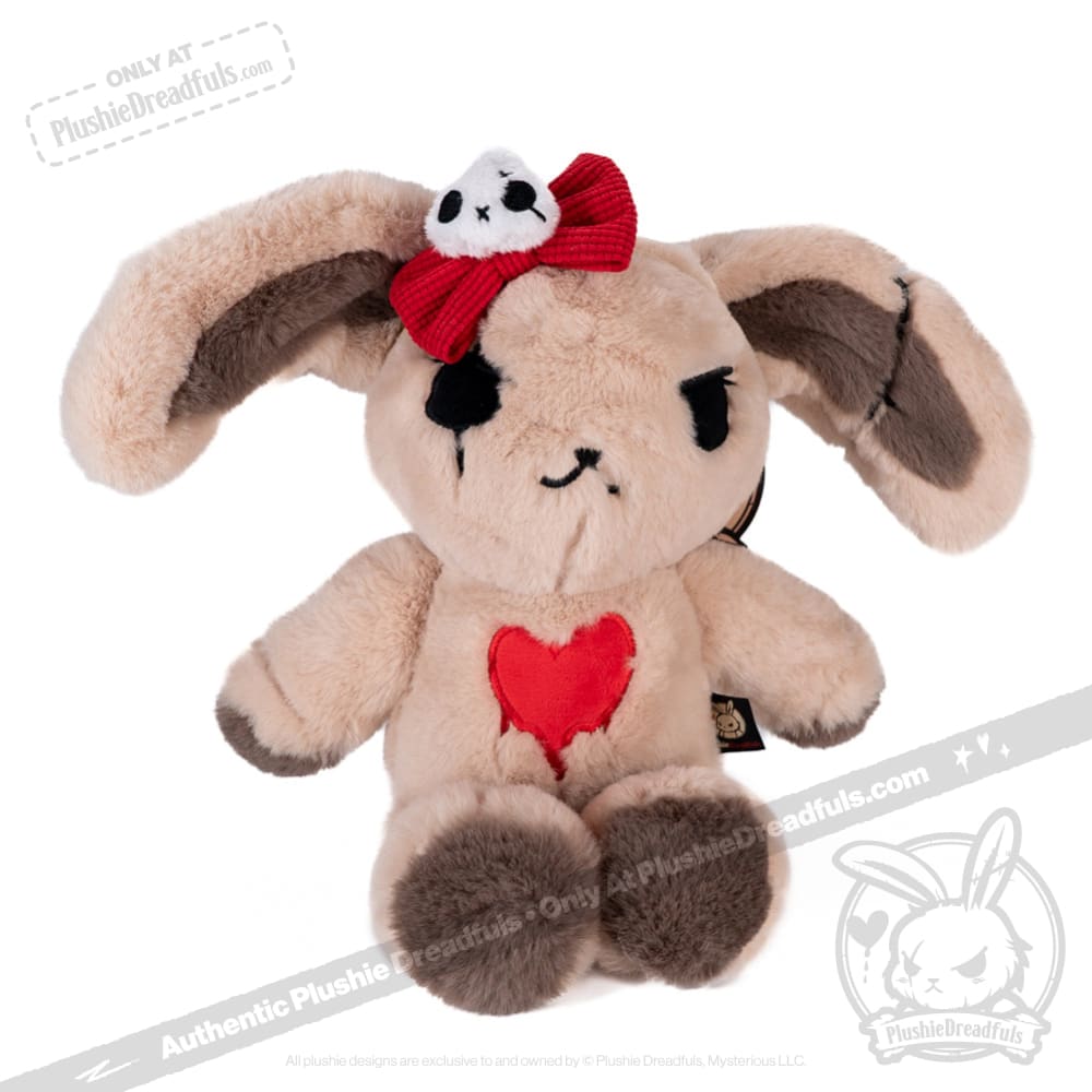 Cute Plush Skeleton Bunny with Flower Crown - Soft Stuffed Animal Toy for Kids, Girls & Boys - Perfect for Halloween Decor, Birthday Gifts & Room Decoration