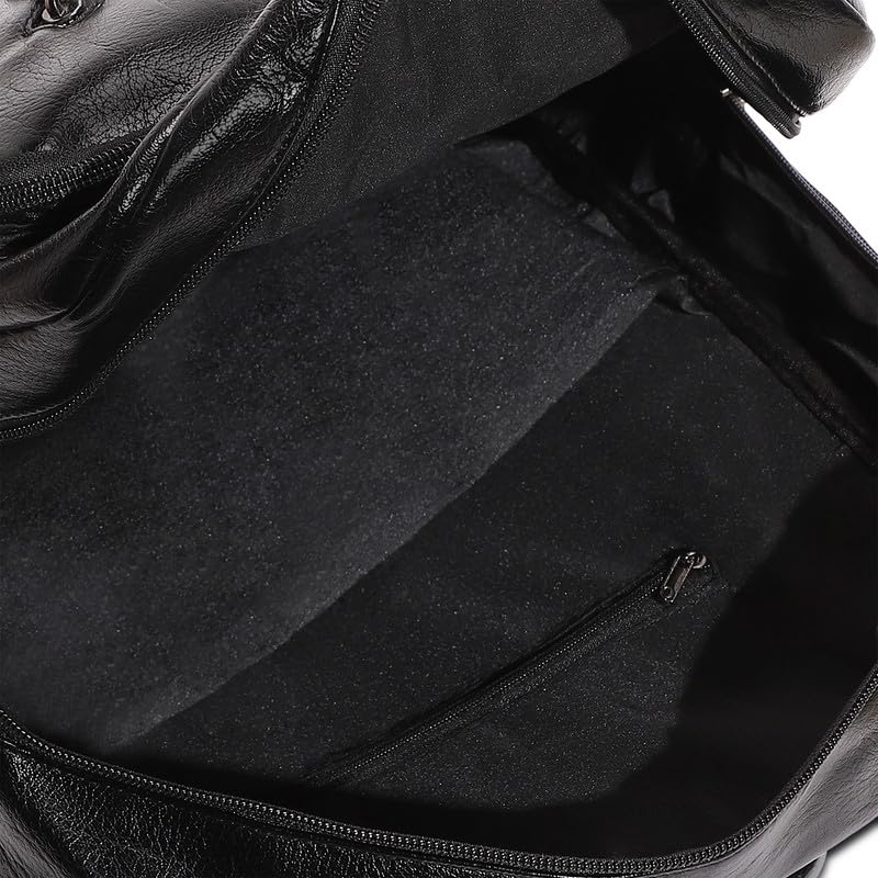 Stylish French Accent Men's Waterproof Travel Backpack - Casual Daypack with Zipper Closure & Adjustable Shoulder Straps - Perfect for Work, School, and Outdoor Adventures (One Size Fits Most)