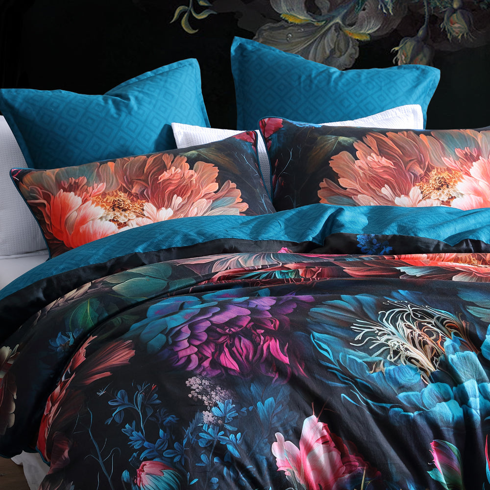Botany Bloom Quilt Cover Set - Queen Size Bedding Set with Floral Design | Soft & Breathable for All Seasons | Perfect for Master Bedroom, Guest Room & Vacation Homes