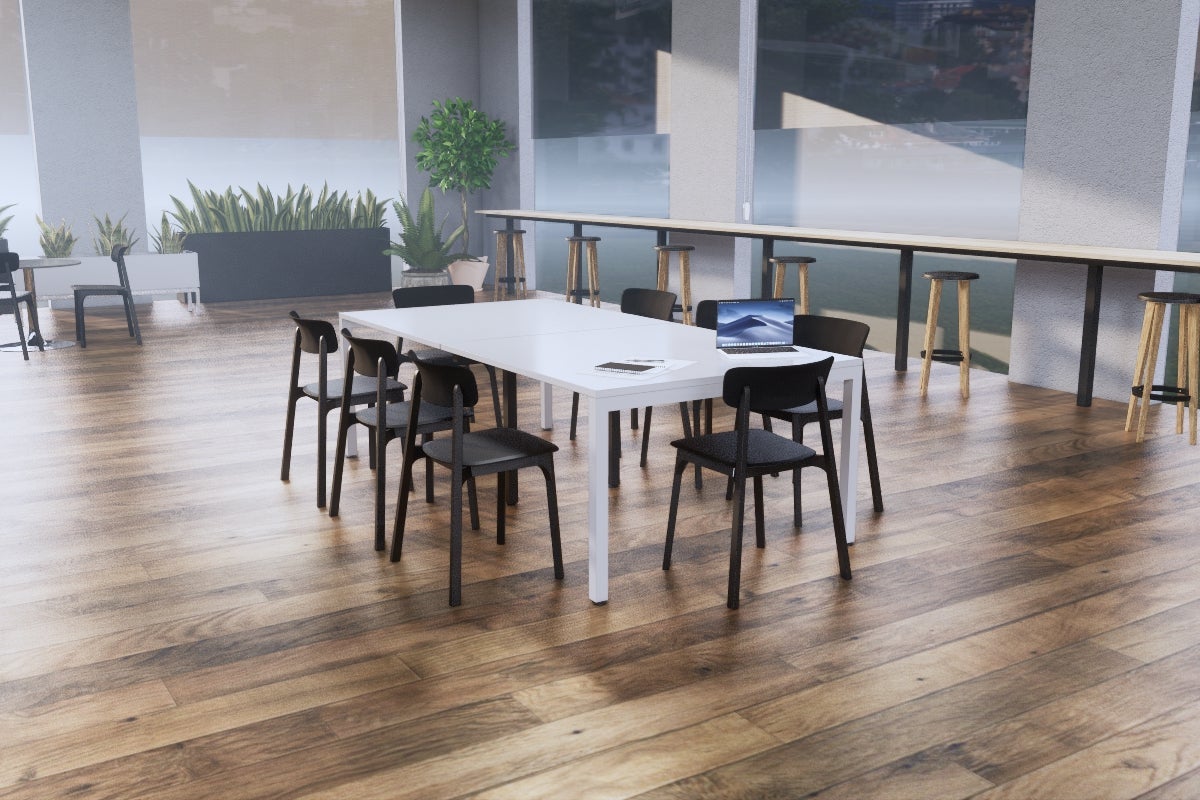 Modern Square Leg Boardroom Conference Table - 94.5