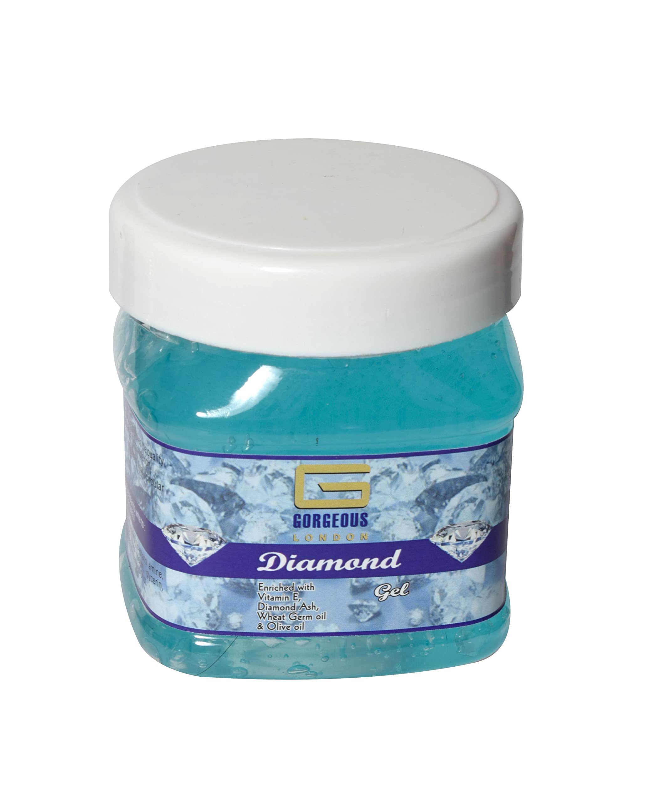 Premium London Diamond Gel & Aloe Vera Gel Combo Pack (2 x 450ml) - Hydrating & Nourishing for Skin & Hair Care - Perfect for Daily Moisturizing, Sunburn Relief & Hair Conditioning