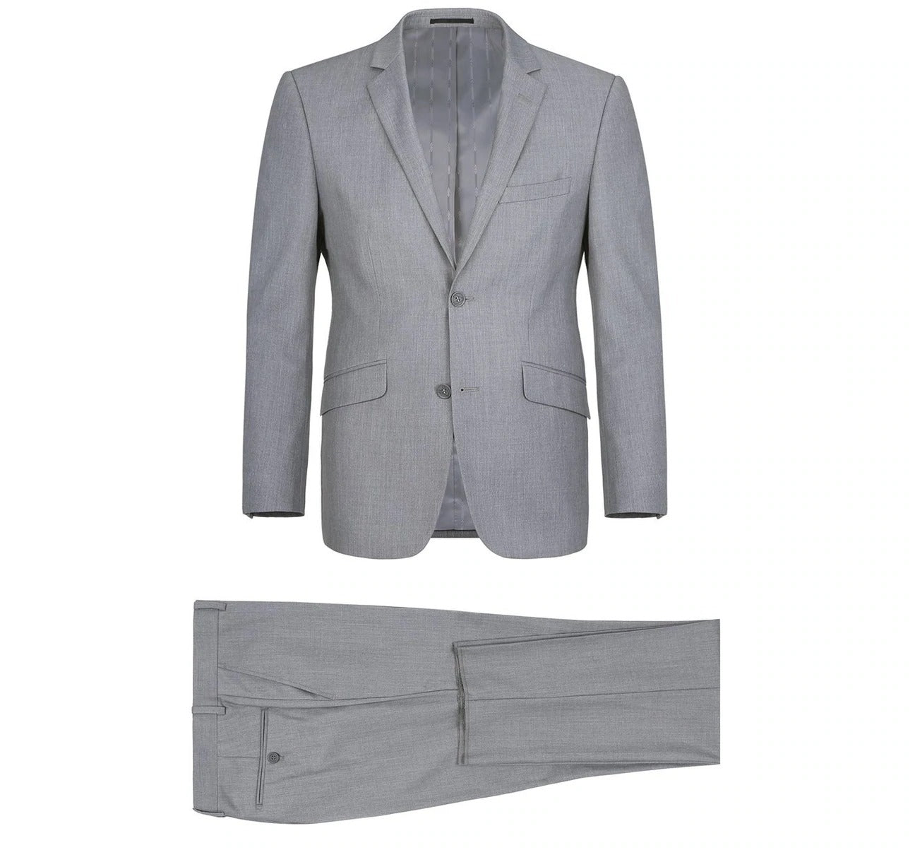 Alessandro Vitello by Renoir 2-Piece Slim Fit Single Breasted Suit for Men - Modern Business & Wedding Attire