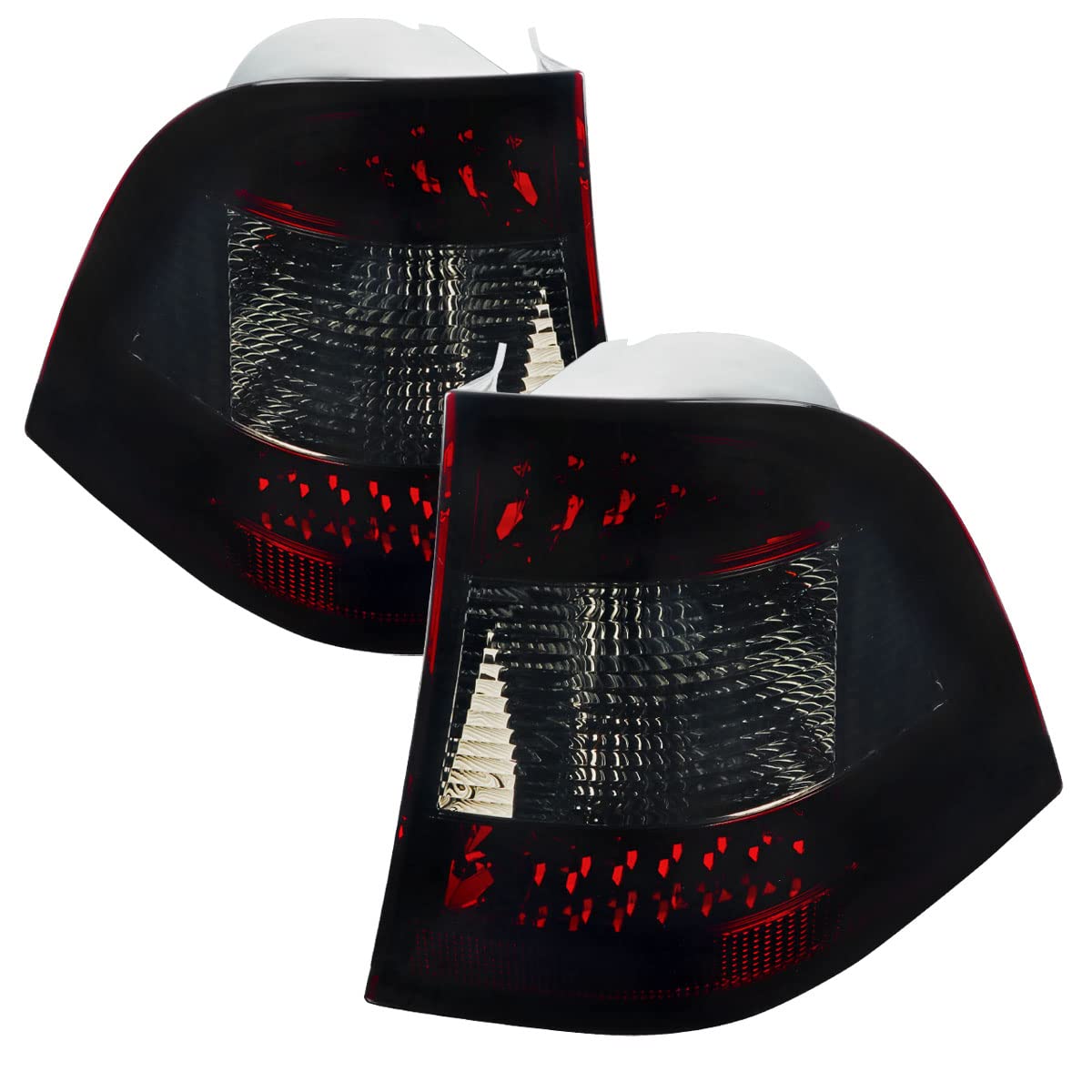 98-05 Car LED Tail Brake Lights with Red Smoke Effect - Left & Right Pair for Enhanced Visibility & Style | Perfect for Night Driving & Custom Car Upgrades