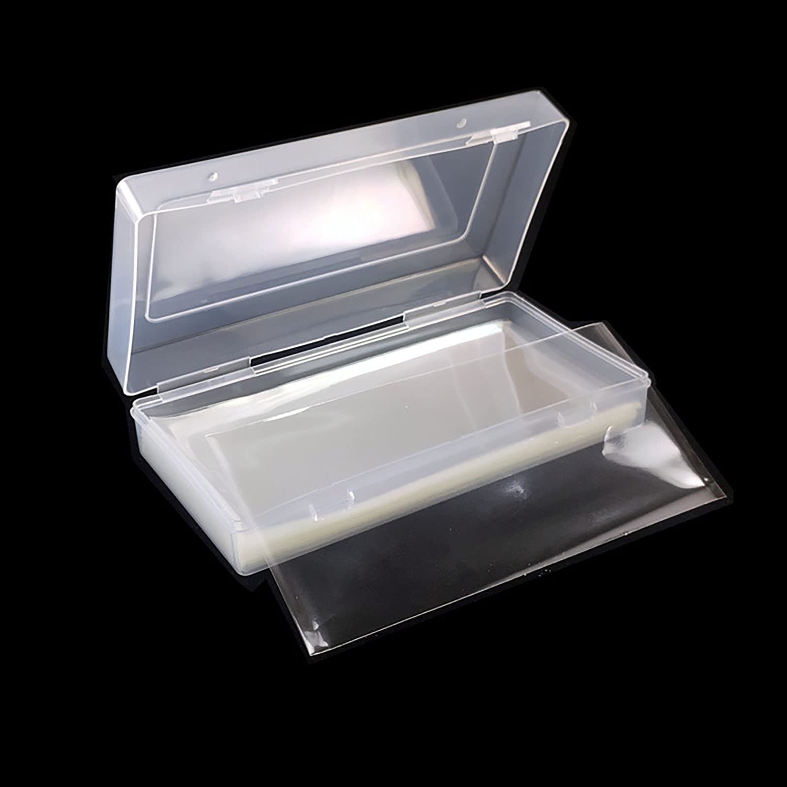 YASUOA 100-Piece Clear Plastic Money Holder with Storage Case - Currency Bill Protector Sleeves for Travel, Collecting & Cash Storage - Perfect for Banknote Collection, Album Organization & Dollar Bill Protection