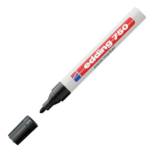edding 750 Paint Marker Pen - Permanent, Waterproof & Quick-Drying for DIY Crafts, Signs & Industrial Labeling