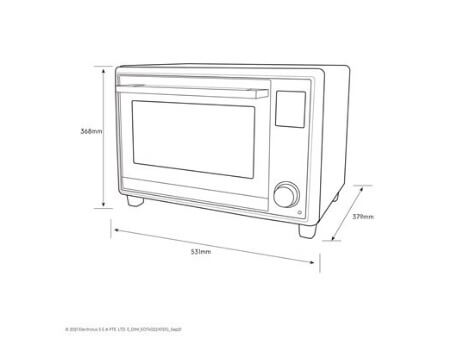 Electrolux EOT4022XFDG 40L UltimateTaste 700 Freestanding Electric Oven - Large Capacity Built-in Oven for Baking, Roasting & Cooking | Perfect for Home Kitchens & Professional Chefs