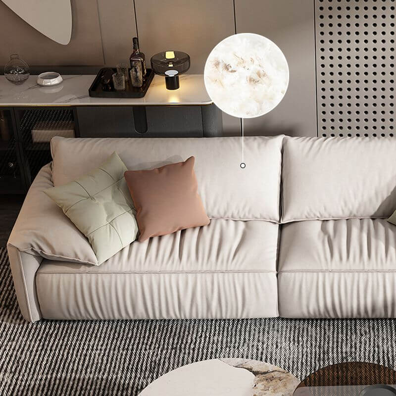 Water Resistant Light Gray Solid Color Sofa Set - 6/5/4 Seater with Pillows for Living Room, Lounge & Family Gatherings
