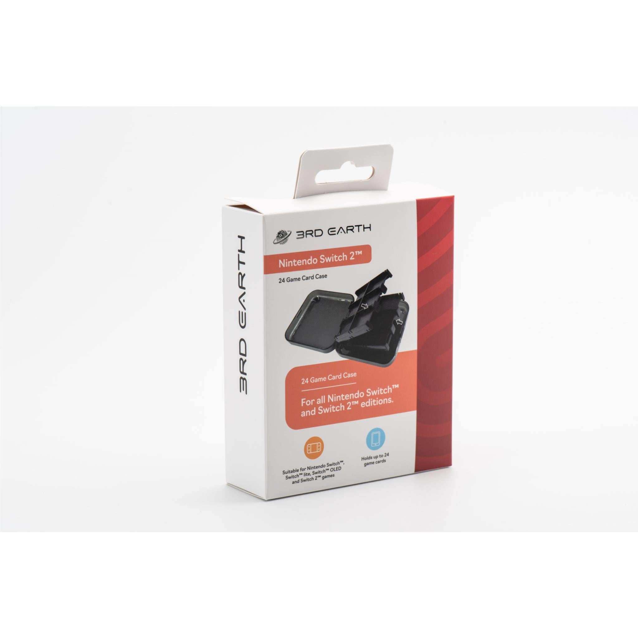 3rd Earth 24 Game Card Case for Nintendo Switch 2™ - Protective Storage Holder for Switch Games - Perfect for Travel, Gaming Parties & Collectors