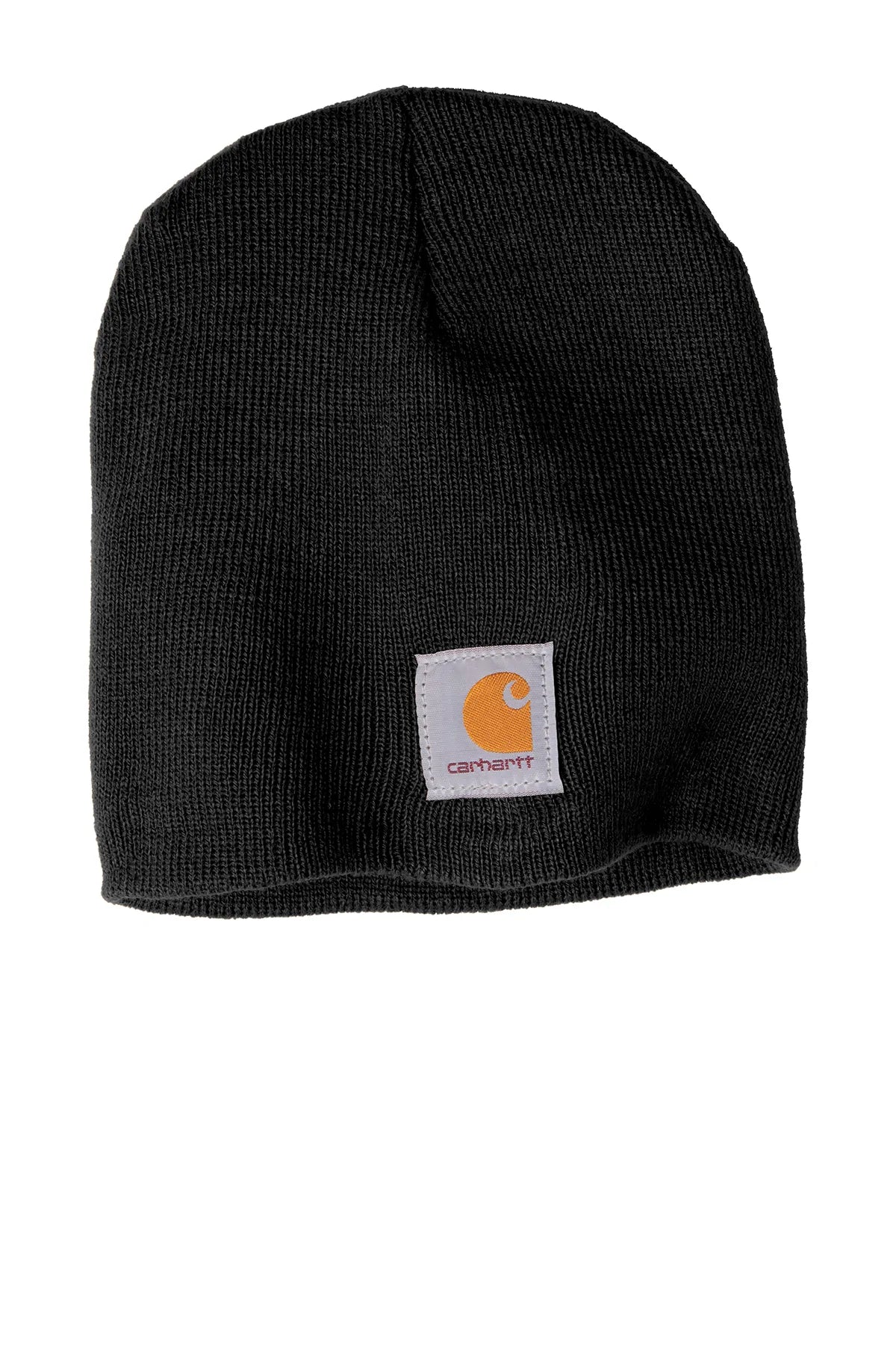Carhartt Knit Branded Beanie Hats for Men & Women - Warm Winter Skull Cap in Black - Perfect for Outdoor Activities, Work & Casual Wear