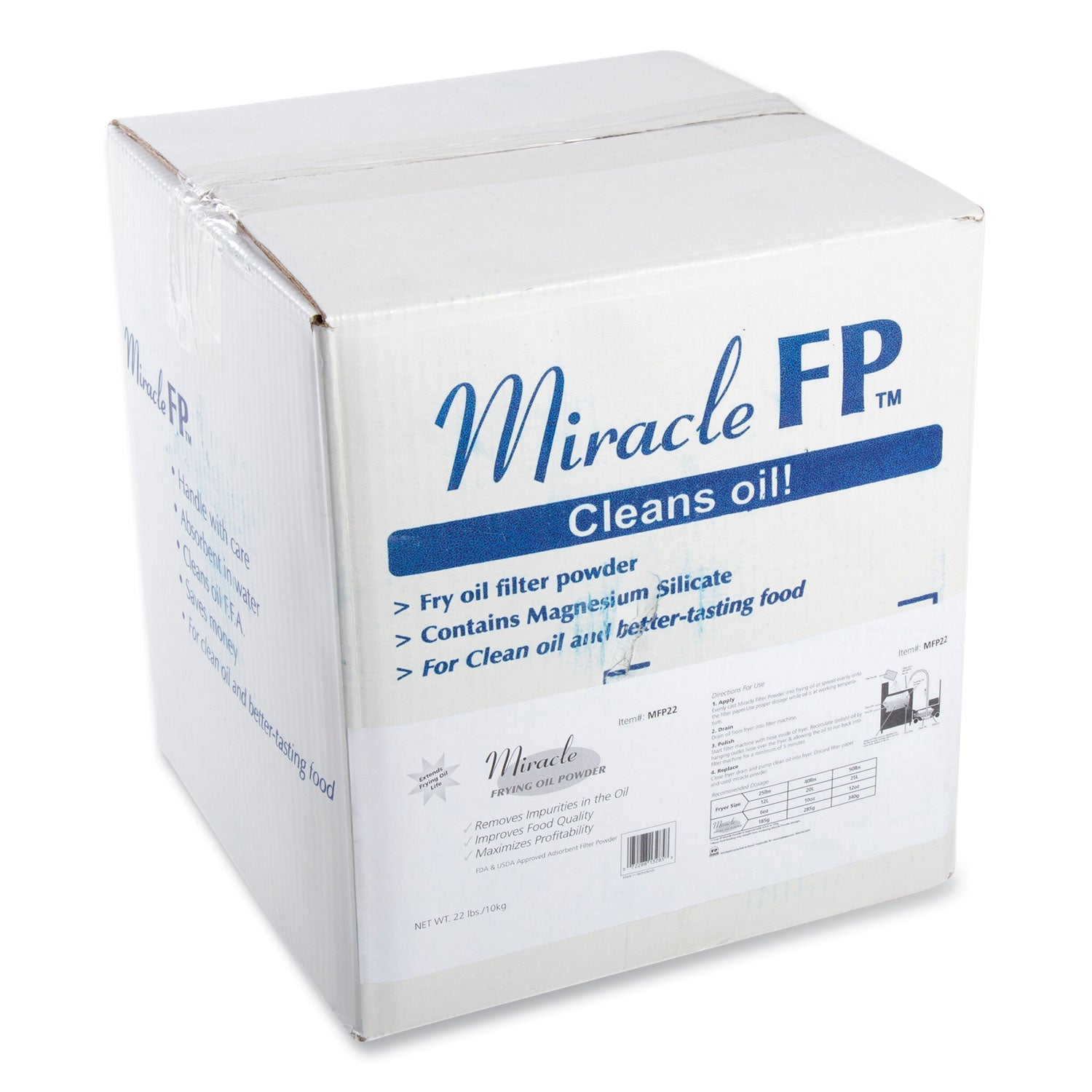 AmerCareRoyal® 25L Absorbent Filter Powder - 22 lb Pack for Oil Spill Cleanup, Industrial Leaks & Workshop Safety