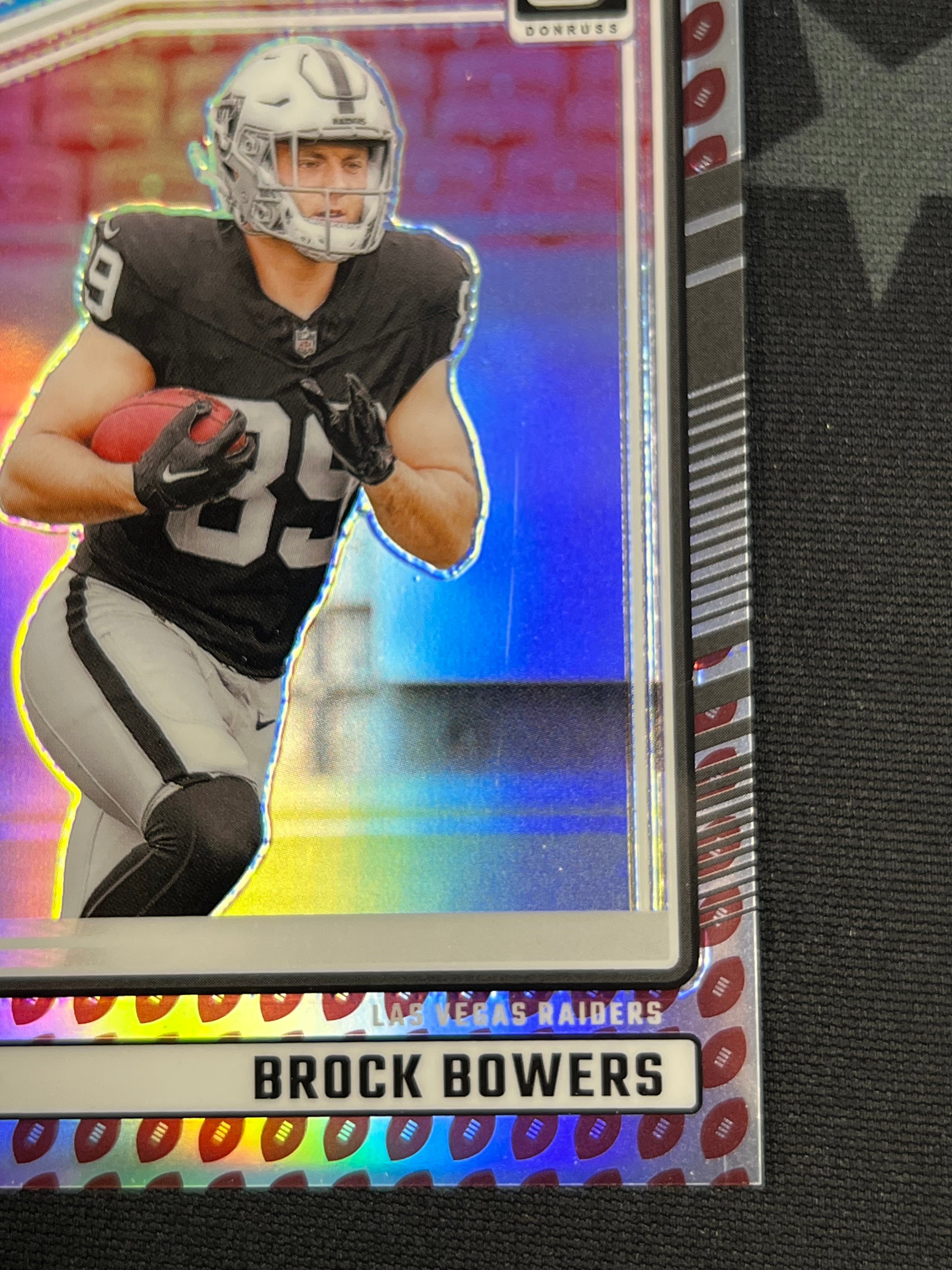 2024 Donruss Optic Brock Bowers NFL Football Rookie Card - Prizm Refractor Collectible for Fantasy Sports Fans & Trading Card Enthusiasts