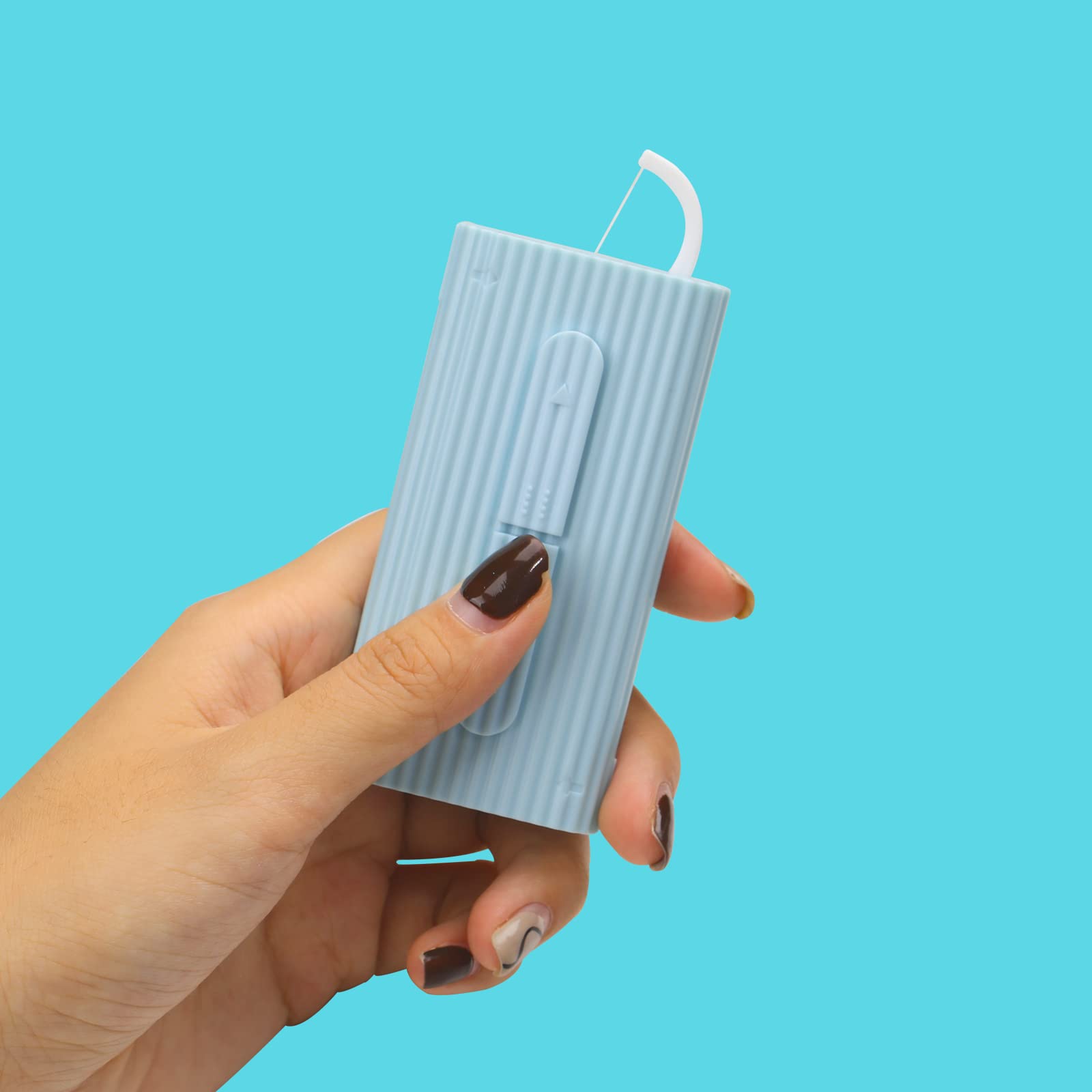 Dental Floss Picks with Dispenser Case - 168 Count Portable Flossers for Travel & Home Use | Oral Hygiene Essential for On-the-Go & Daily Teeth Cleaning