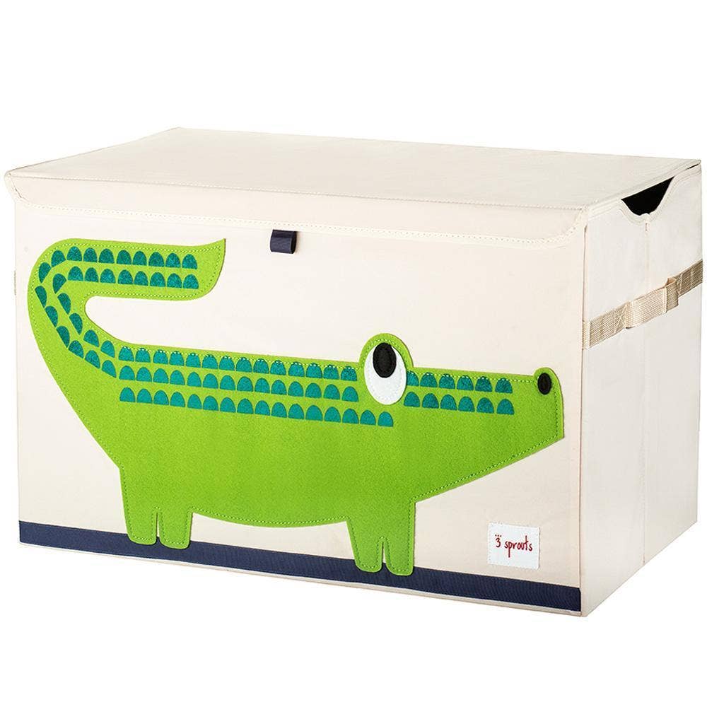 Durable Crocodile-Shaped Toy Storage Box for Kids - Organize Toys, Books & Nursery Decor - Perfect for Bedroom, Playroom & Daycare