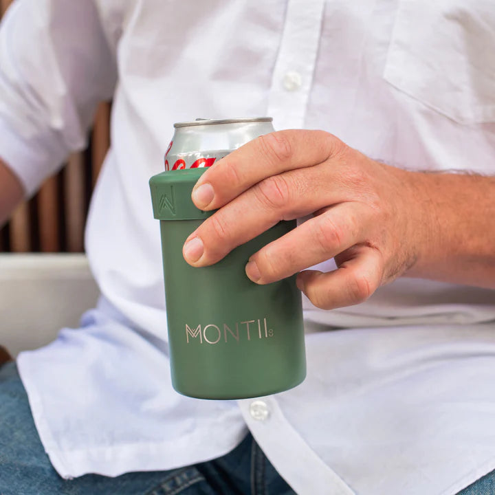 Montiico Insulated Bottle and Can Cooler - Double-Wall Vacuum Insulation, Keeps Drinks Cold for 24 Hours | Perfect for Camping, Beach, Picnics & Outdoor Activities (Sage Green)