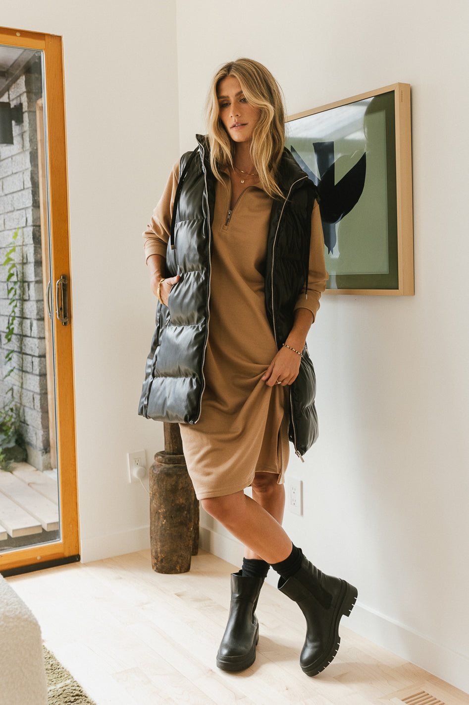 Layla Black Puffer Vest for Women - Lightweight Warm Winter Jacket - Outdoor Hiking, Camping & Casual Wear - FINAL SALE