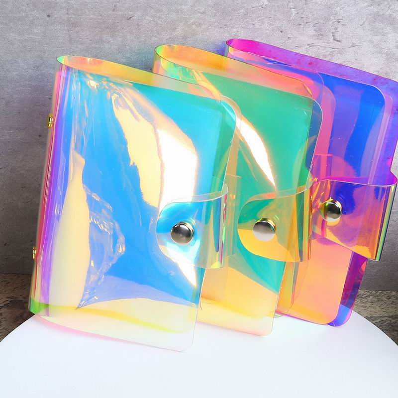 Holographic Stamping Plate Holder Storage Case - 20 Pockets Organizer for Nail Art, Scrapbooking & Card Making - Perfect for Crafters & DIY Enthusiasts