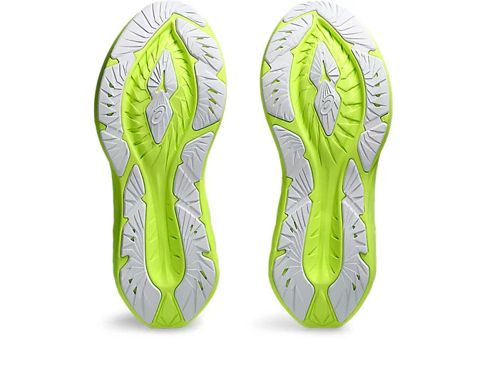 ASICS Men's NOVABLAST 4 Running Shoes - Safety Yellow/Cool Grey | Lightweight Cushioned Sneakers for Jogging, Gym & Daily Wear