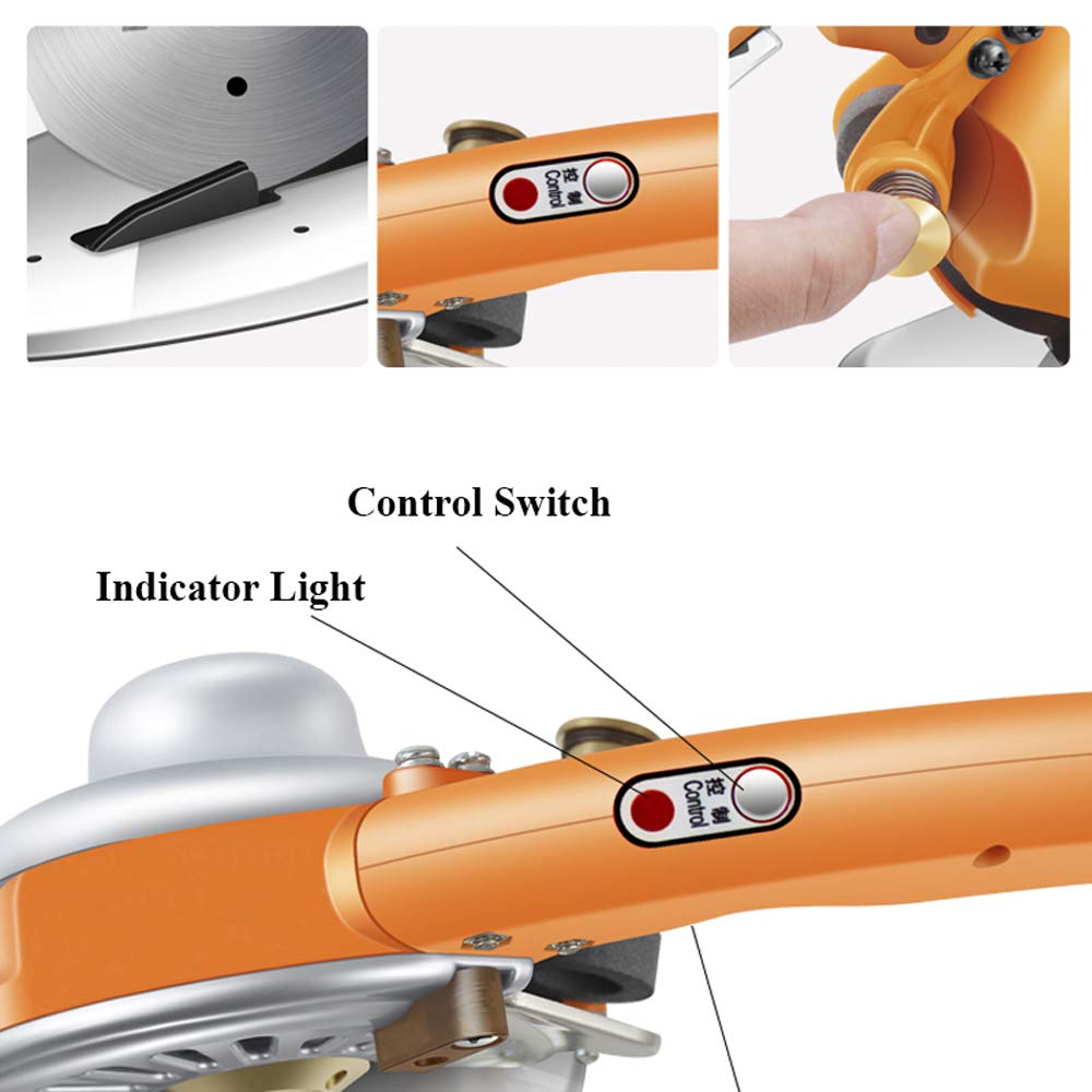 MXBAOHENG 125mm Industrial Electric Scissors - High Power Direct Drive Servo Cutting Machine for Fabric, Textile, Cloth & Leather - Professional Tailor's Cutter for Garment Factory, Sewing Workshop & DIY Craft Projects