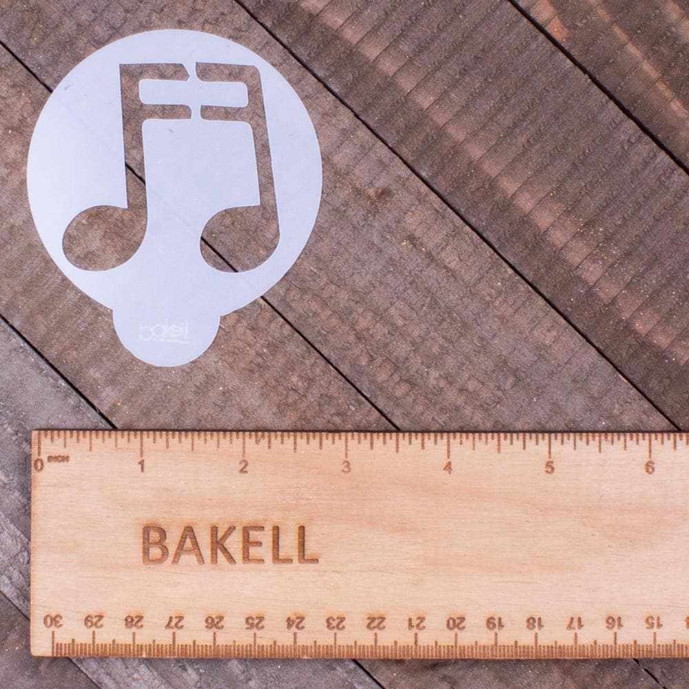 3-Piece Music Notes and Headphones Cupcake Stencil Set for Baking - Bakell® | Perfect for Birthday Parties, Wedding Cakes & DIY Dessert Decorating