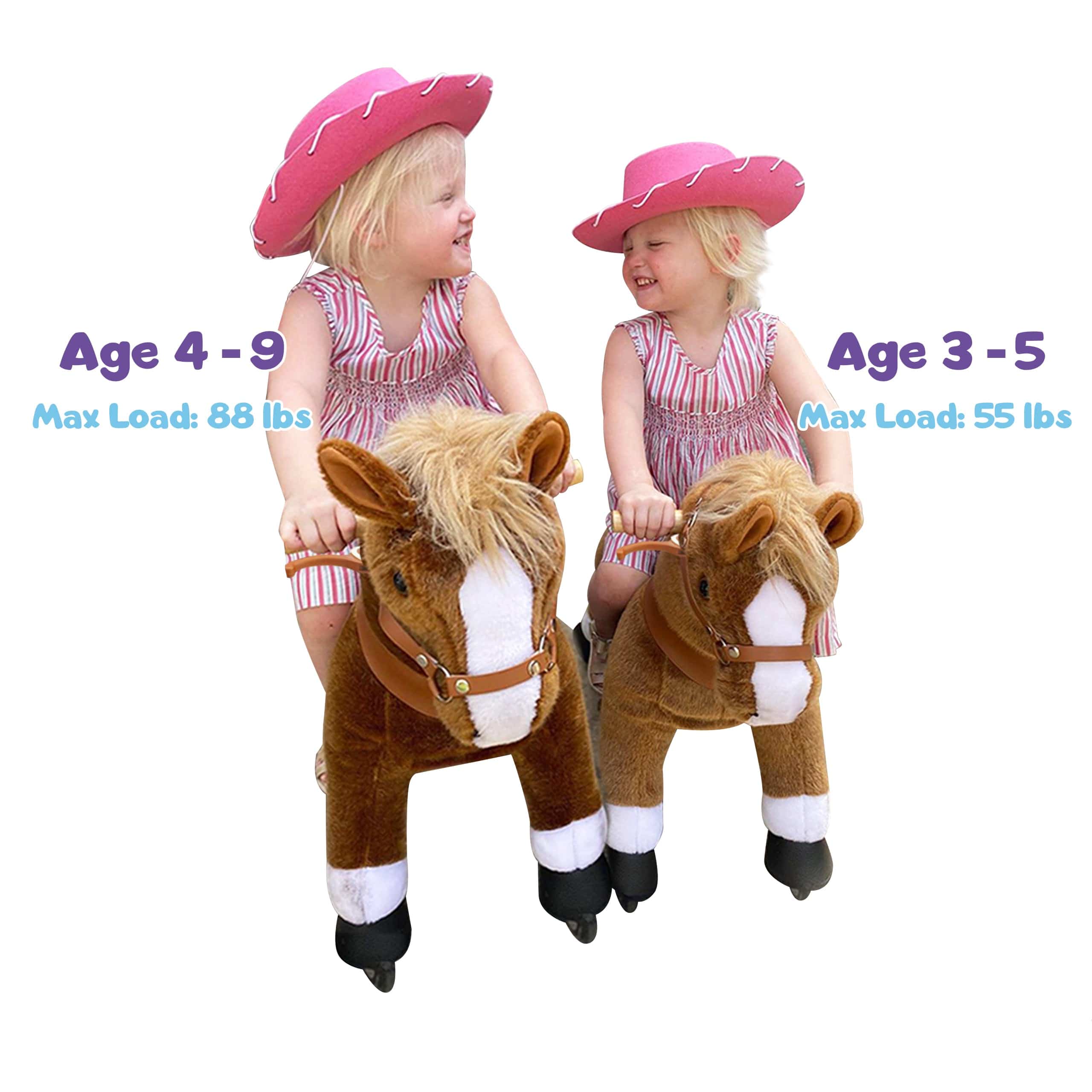 Ponycycle Ride On Toy for Kids Ages 3-5 | Interactive Rocking Horse with Wheels | Perfect for Indoor & Outdoor Play, Birthday Gifts, and Preschool Learning Activities