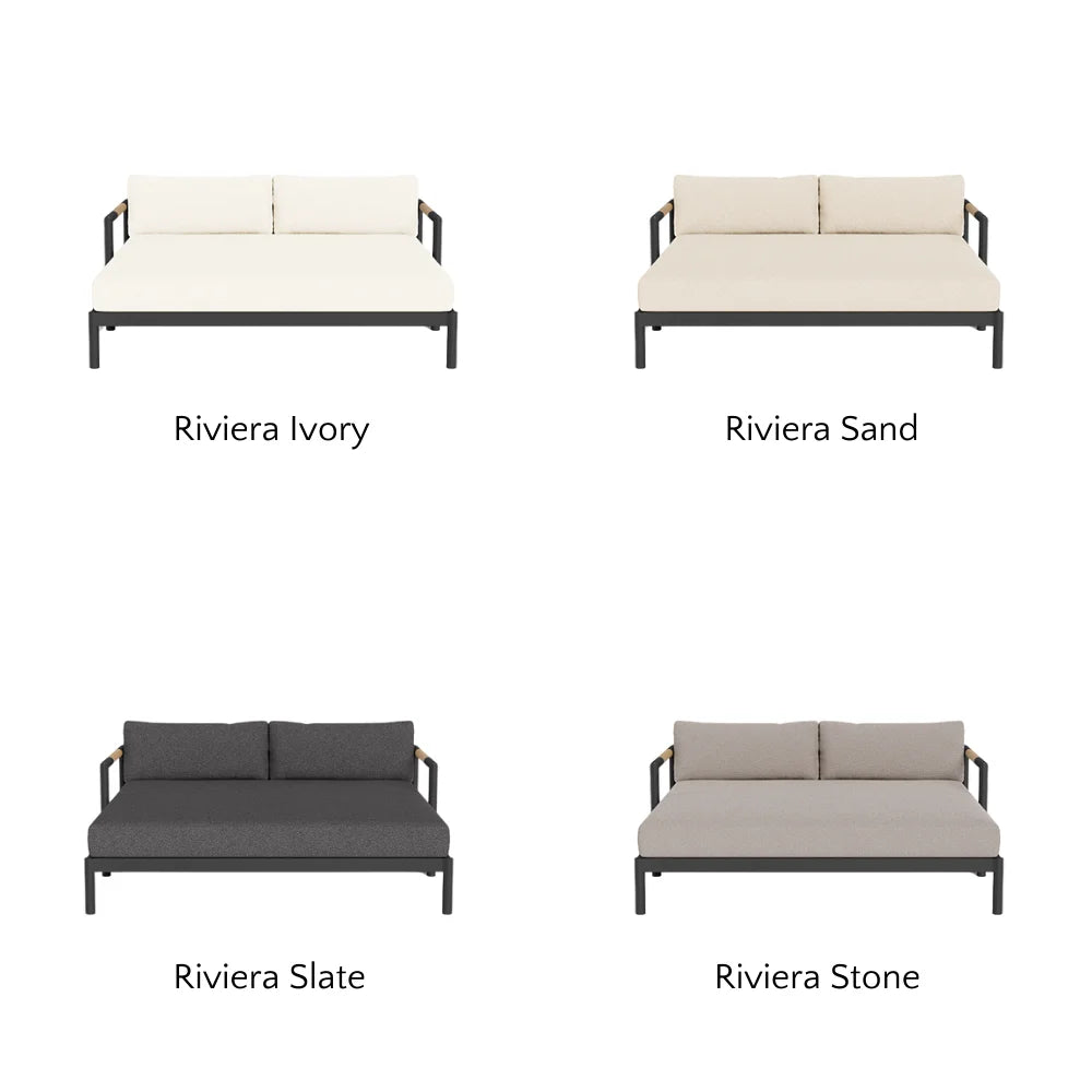 Breeze XL Daybed - Modern Outdoor Patio Lounger with Cushion, Waterproof & UV Resistant - Perfect for Poolside, Garden, or Backyard Relaxation