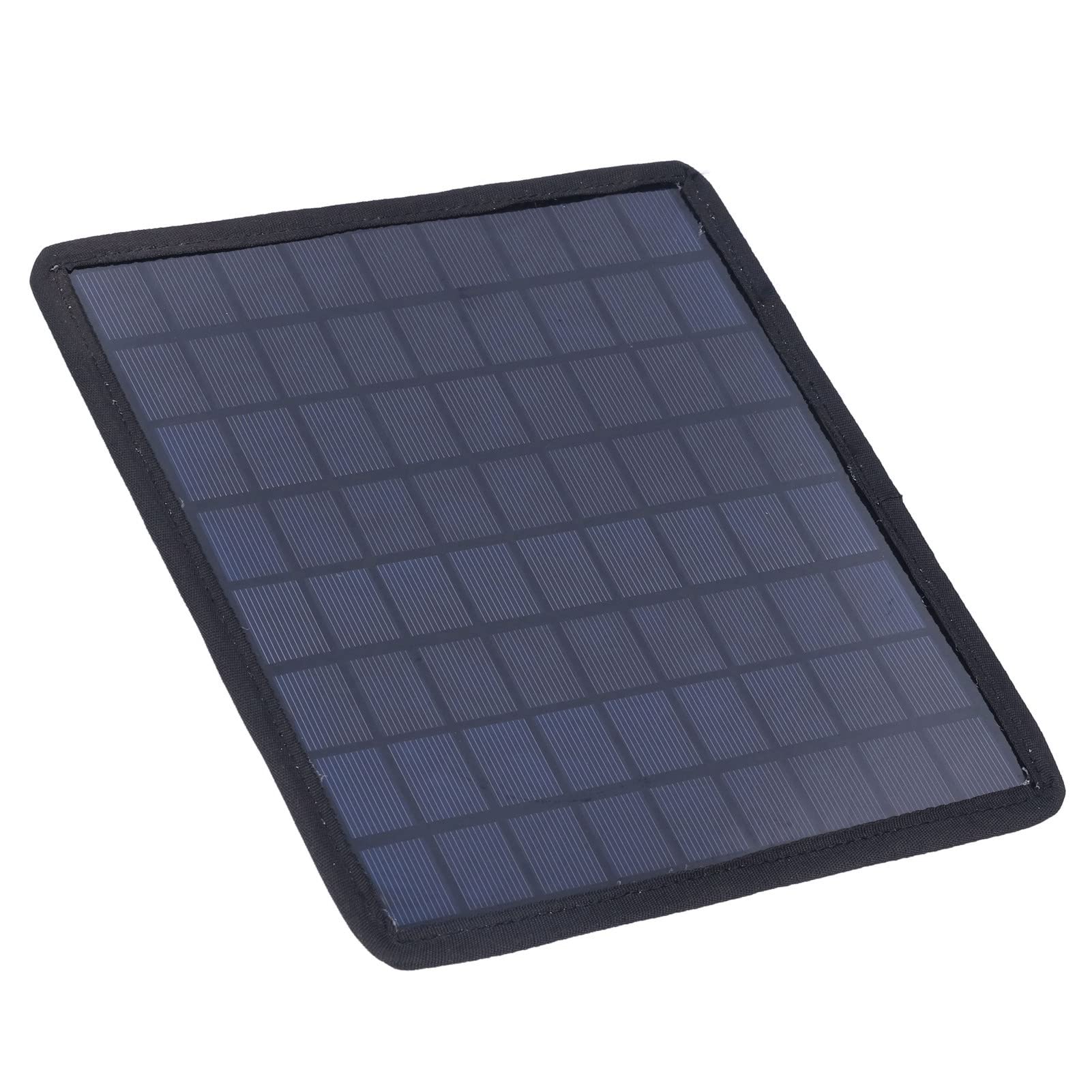 Ubersweet® 6W 18V Portable Solar Panel Charger for 12V Car Battery - High Efficiency in Low Light, Easy Installation | Perfect for Outdoor Camping, RV Trips & Emergency Power Backup