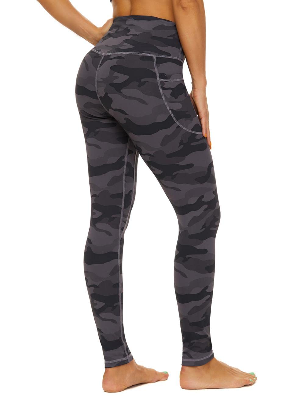 CCKO High Waisted Yoga Pants for Women with Pockets - Stretchy Workout Leggings with Tummy Control - Perfect for Gym, Running & Everyday Wear