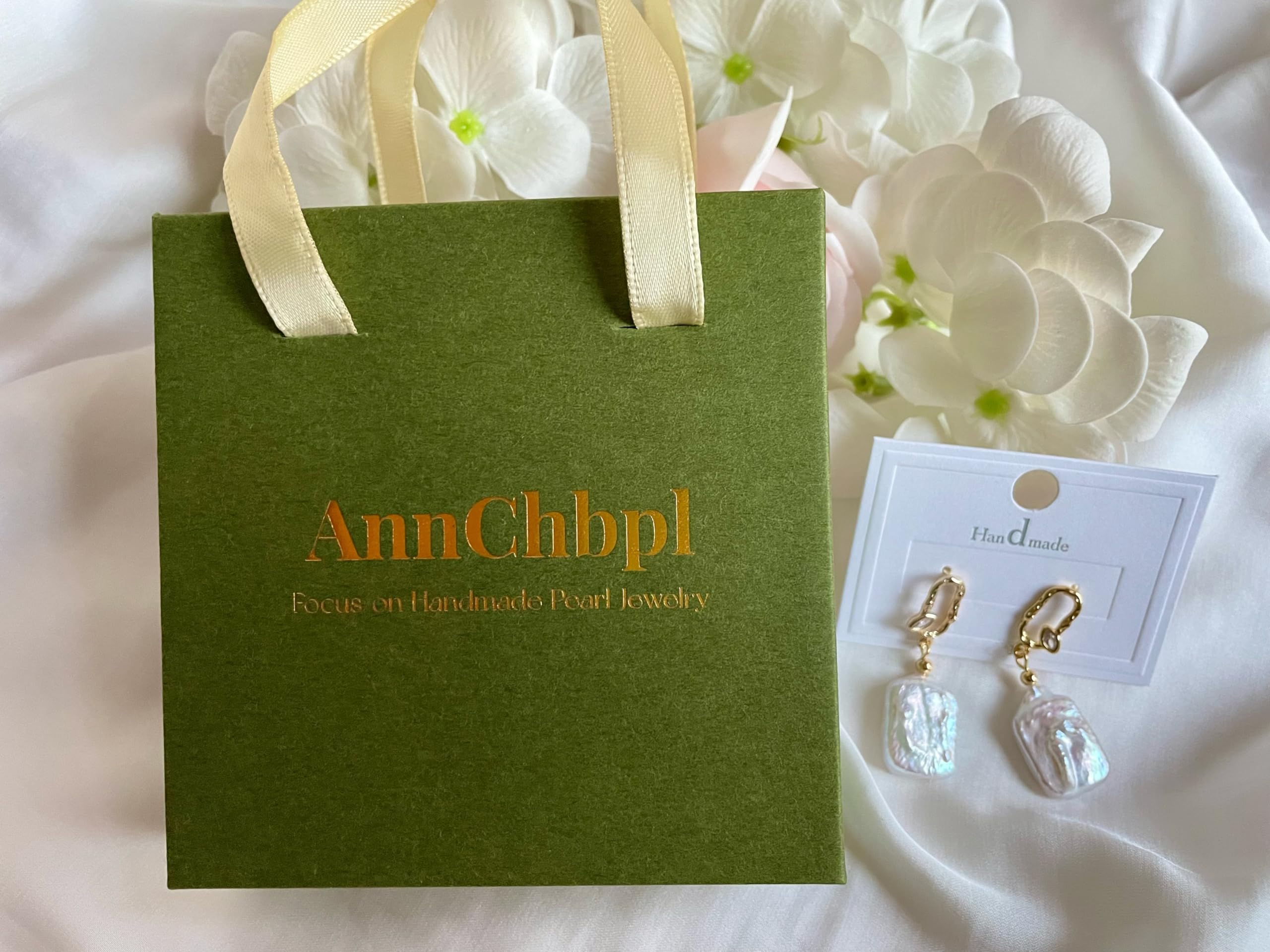Elegant Baroque Pearl Earrings for Women - Cultured Freshwater Pearl Stud Hoop Square Statement Earrings - 14K Gold Plated Drop Dangle Jewelry - Perfect for Bridal Wedding, Birthday Gifts & Special Occasions