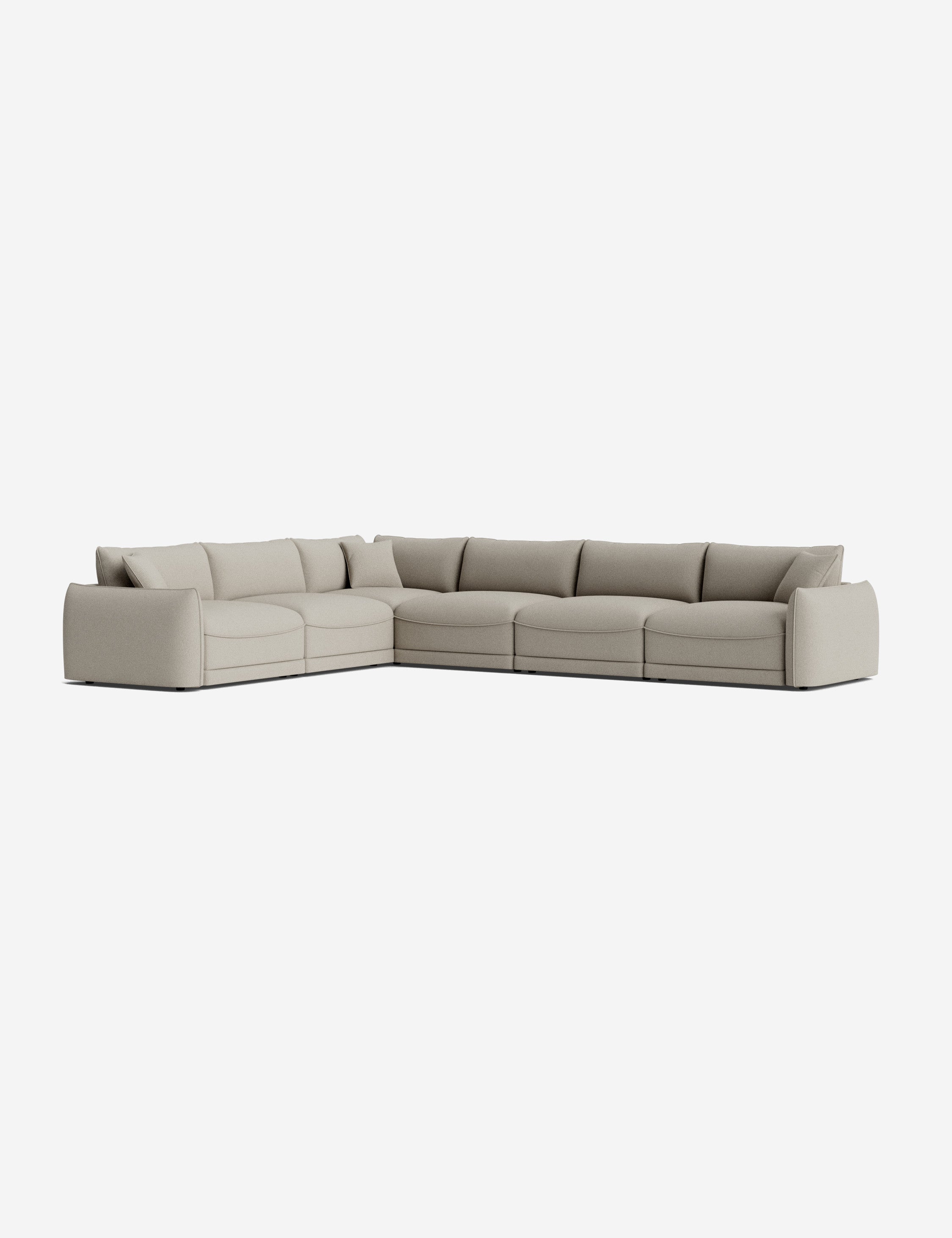 Balmer Modular Corner Sectional Sofa - Modern L-Shaped Couch with Reversible Chaise, Soft Fabric Upholstery for Living Room, Family Room & Home Theater Comfortable Seating