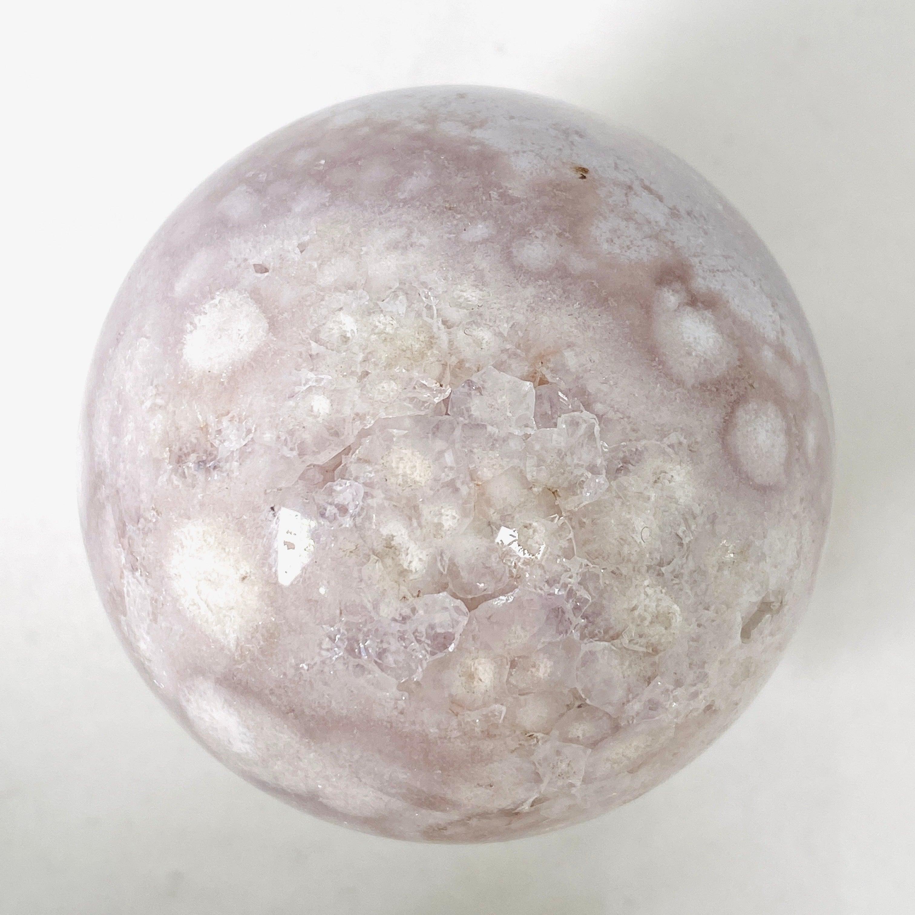 Natural Pink Amethyst Crystal Sphere - Healing Stone for Meditation, Reiki & Home Decor (PAMS 04) | Perfect for Spiritual Healing, Yoga Spaces & Gift Giving