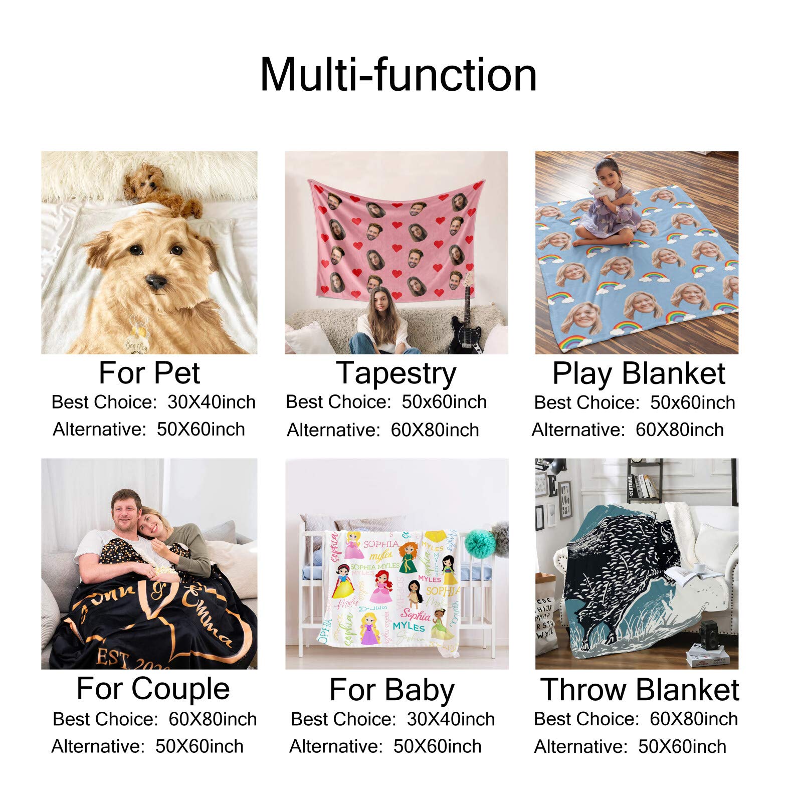 Personalized Baby Blanket with Elephant & Sunflower Design - Custom Name Swaddle Blanket for Newborns (30x40 Inches) | Perfect for Monthly Milestone Photos, Nursery Decor & Baby Shower Gifts
