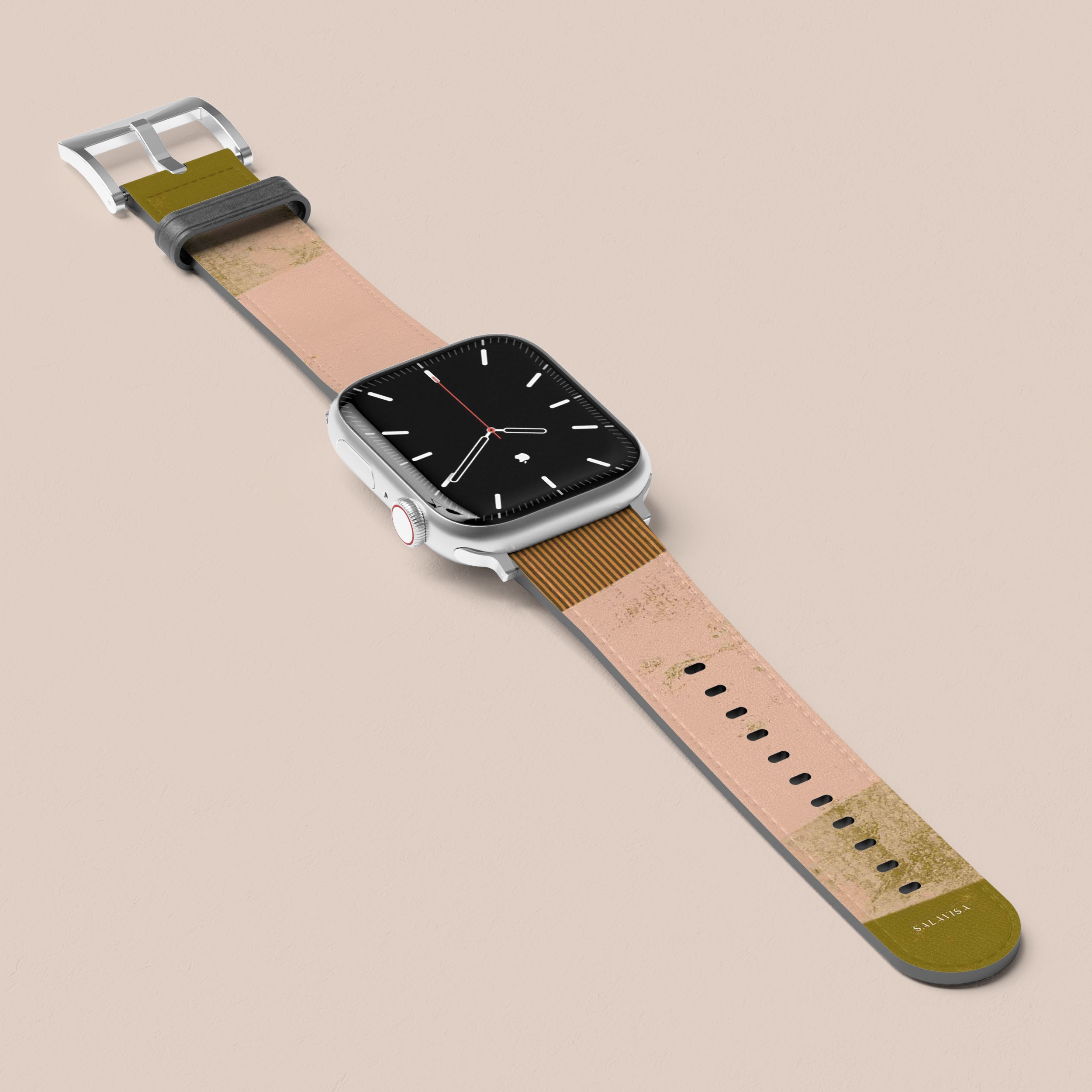 Organic Olive Green Apple Watch Band - Eco-Friendly, Soft & Comfortable for Workouts, Running & Daily Wear