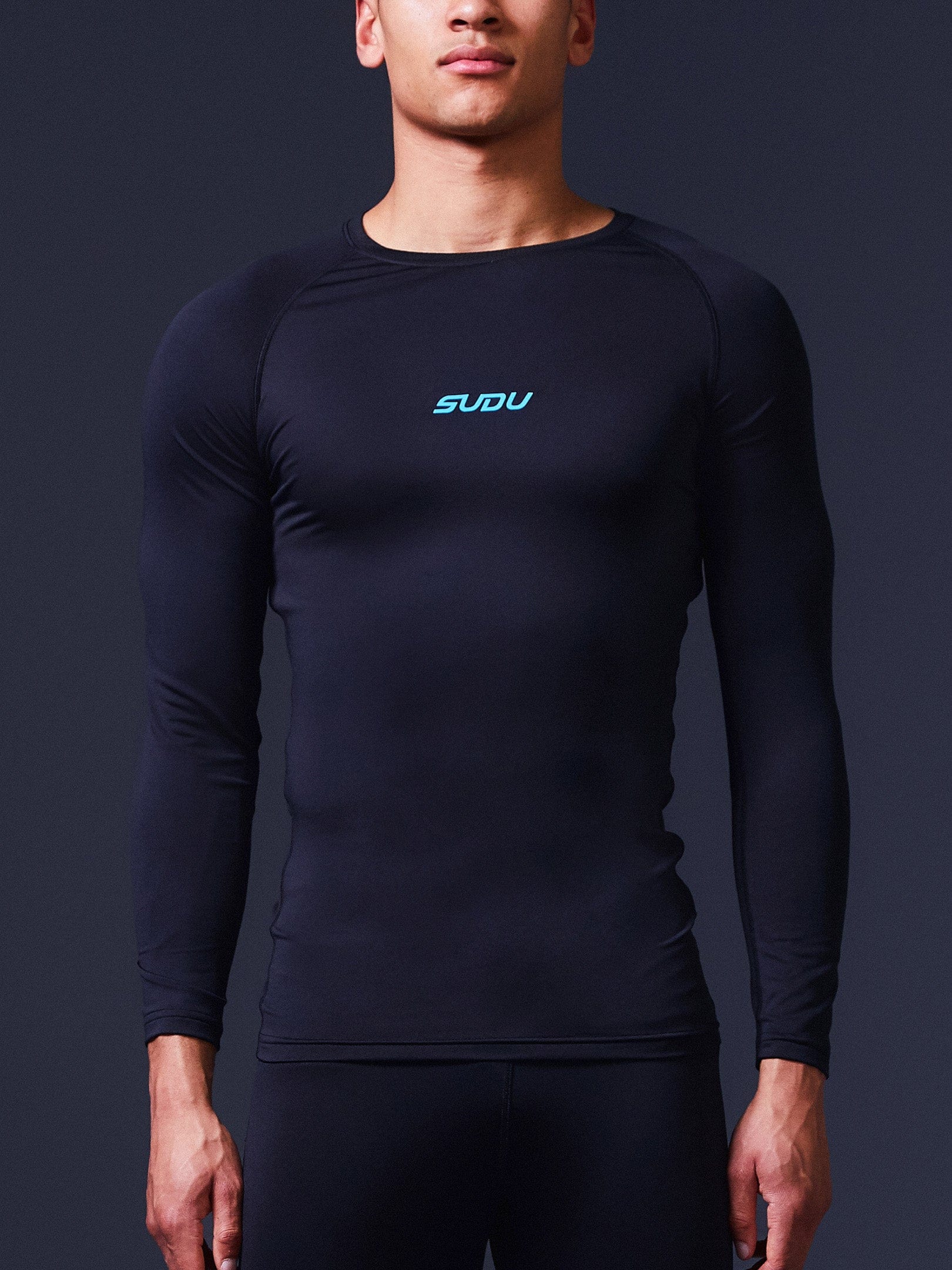 SRB LS 01 Thermal Long Sleeve Baselayer Top for Men & Women - Moisture Wicking, Odor Resistant, Cold Weather Underwear - Perfect for Hiking, Skiing, Running & Outdoor Activities (Black)