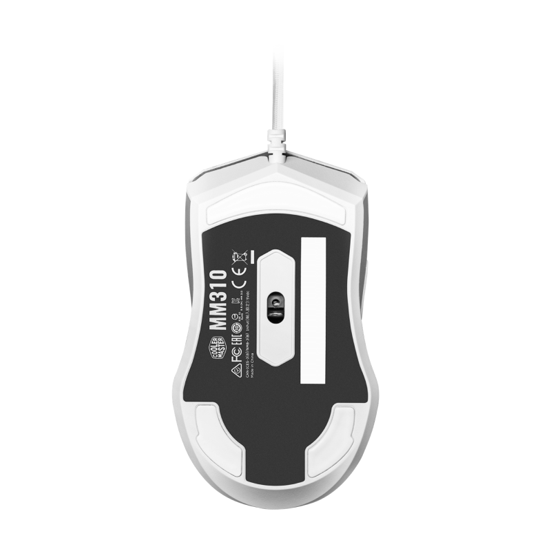 Cooler Master MM310 RGB Gaming Mouse - White, Wired Optical Gaming Mouse with RGB Lighting, 2-Year Warranty - Perfect for PC Gaming, Esports, and Office Use
